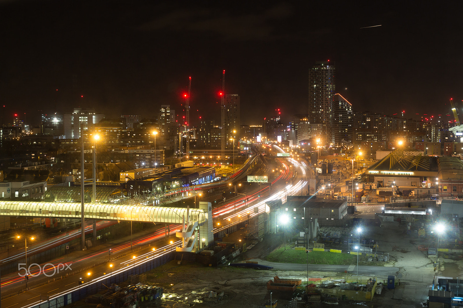 Sigma 24-70mm F2.8 EX DG Macro sample photo. Docklands highway, london photography