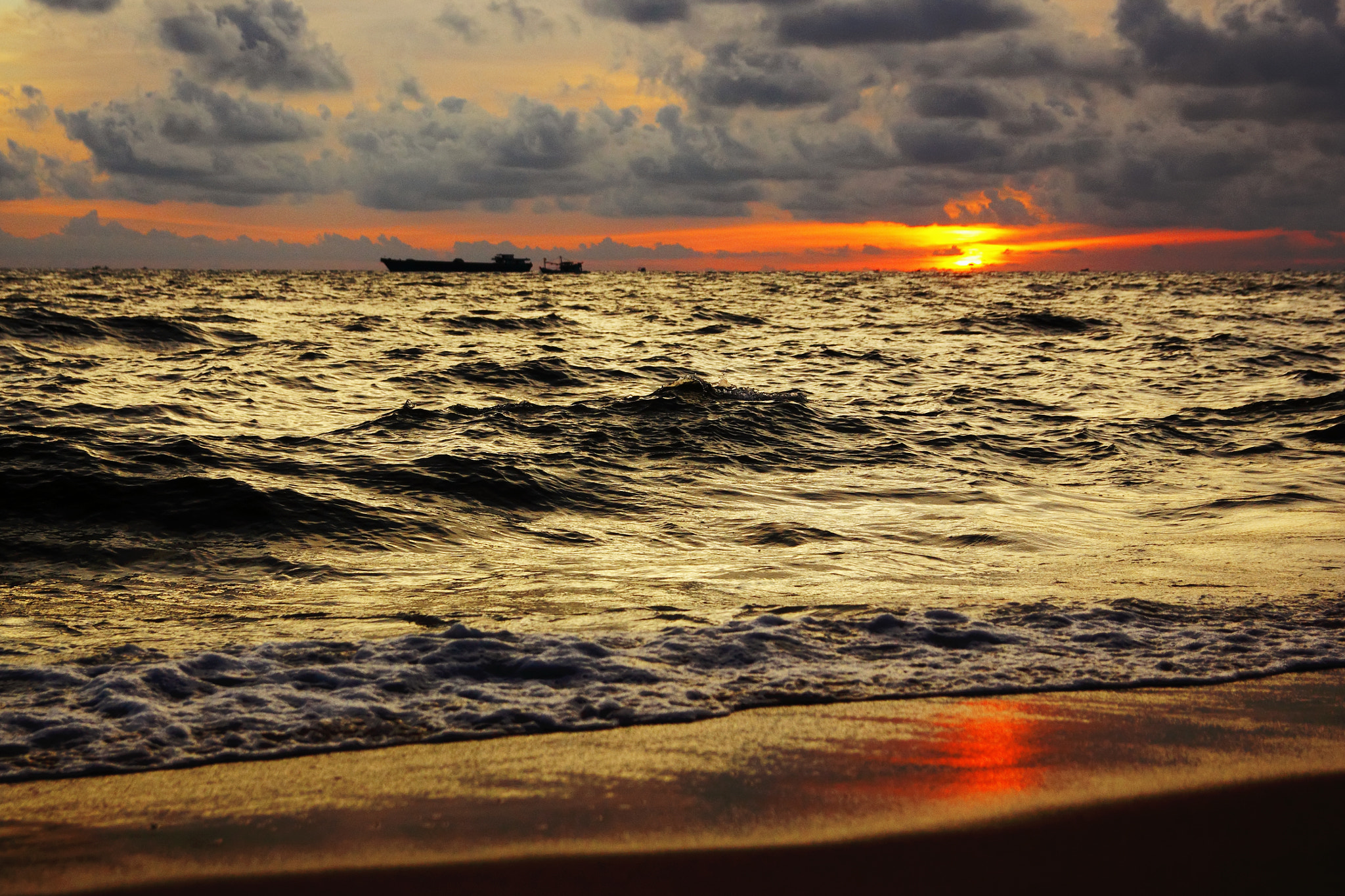 Canon EOS 550D (EOS Rebel T2i / EOS Kiss X4) sample photo. Golden sea photography