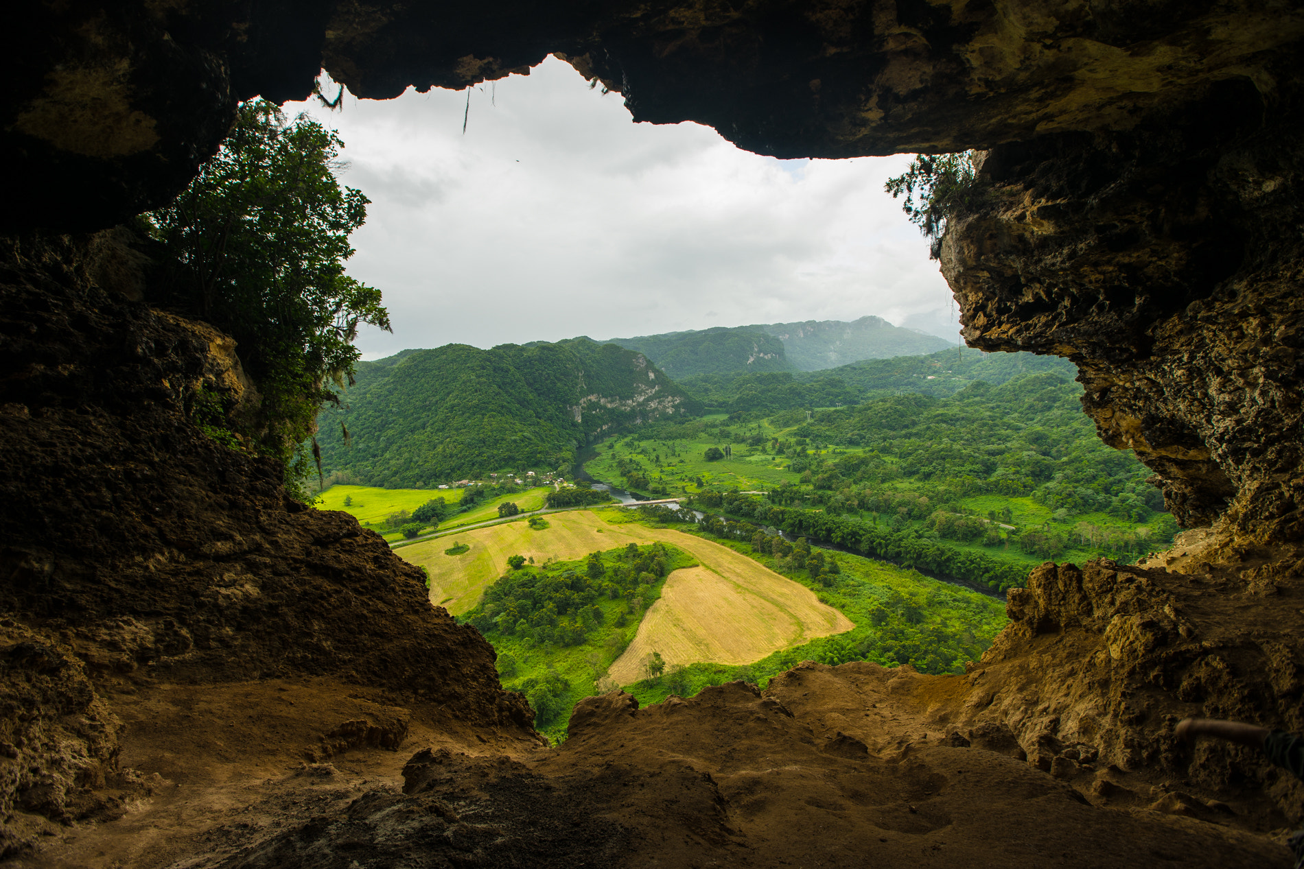 Sony a7 + Canon EF 16-35mm F2.8L II USM sample photo. Looking out at the rio grande de arecibo valley from cueva ventana in puerto rico photography