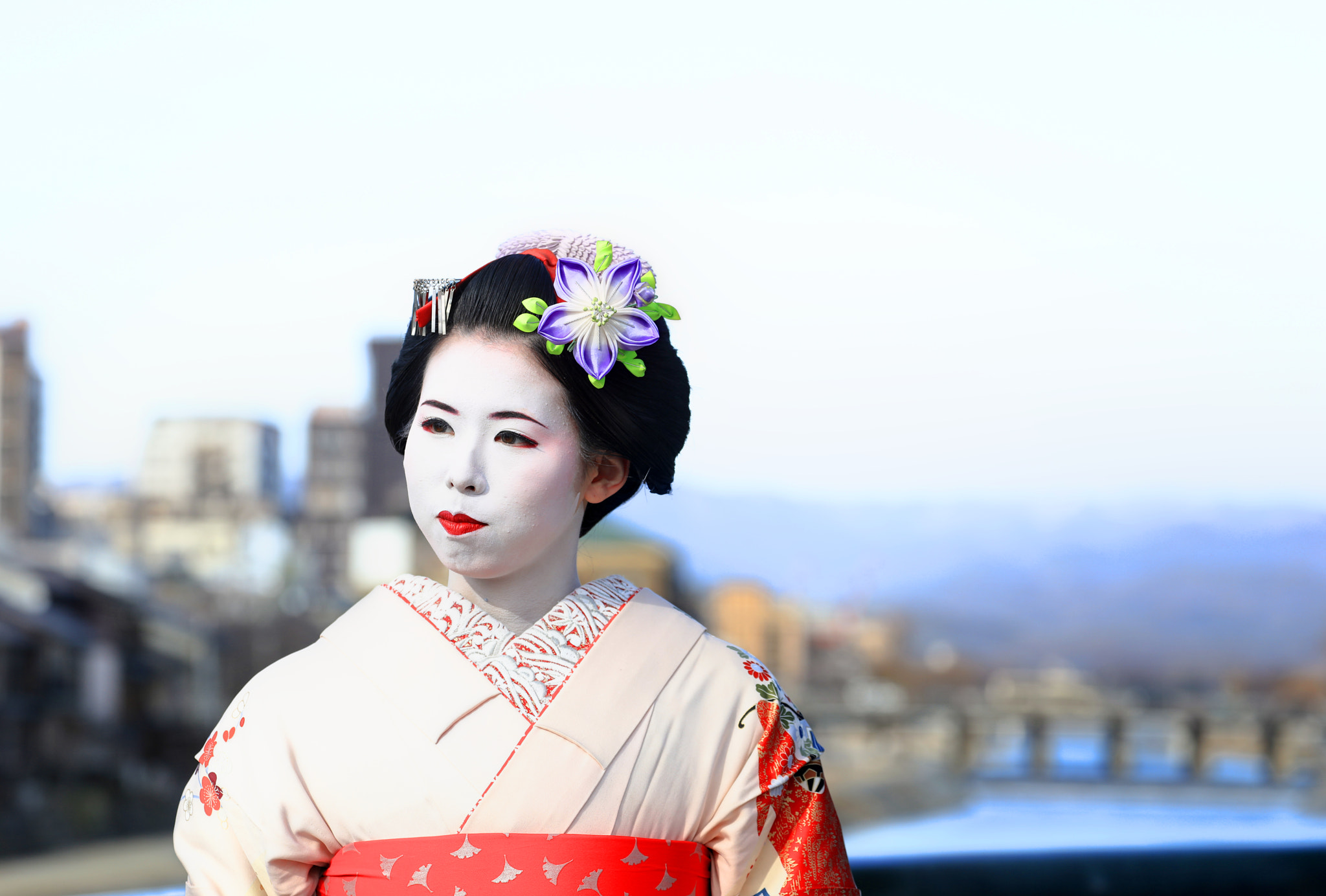 Canon EOS 5DS + Canon EF 70-300mm F4-5.6L IS USM sample photo. Geisha photography