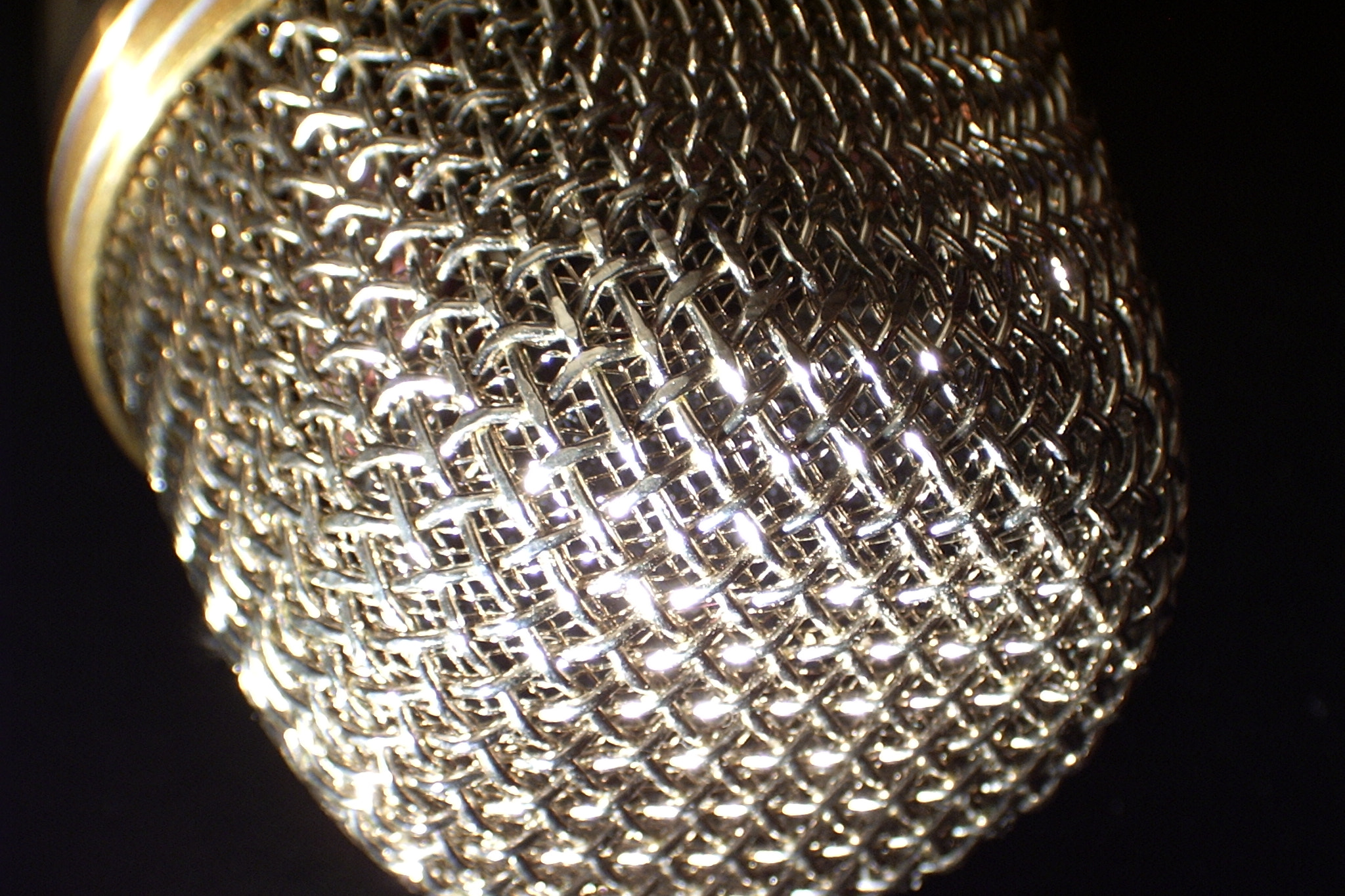 Pentax OPTIO 33LF sample photo. Microphone grill photography