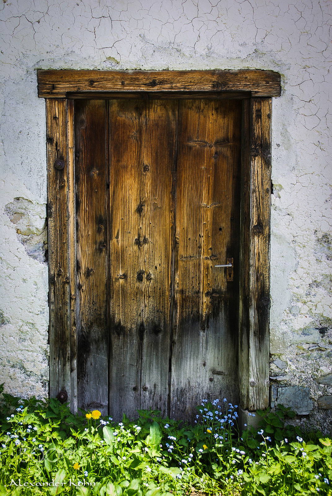 Sony Alpha DSLR-A100 sample photo. Old door photography