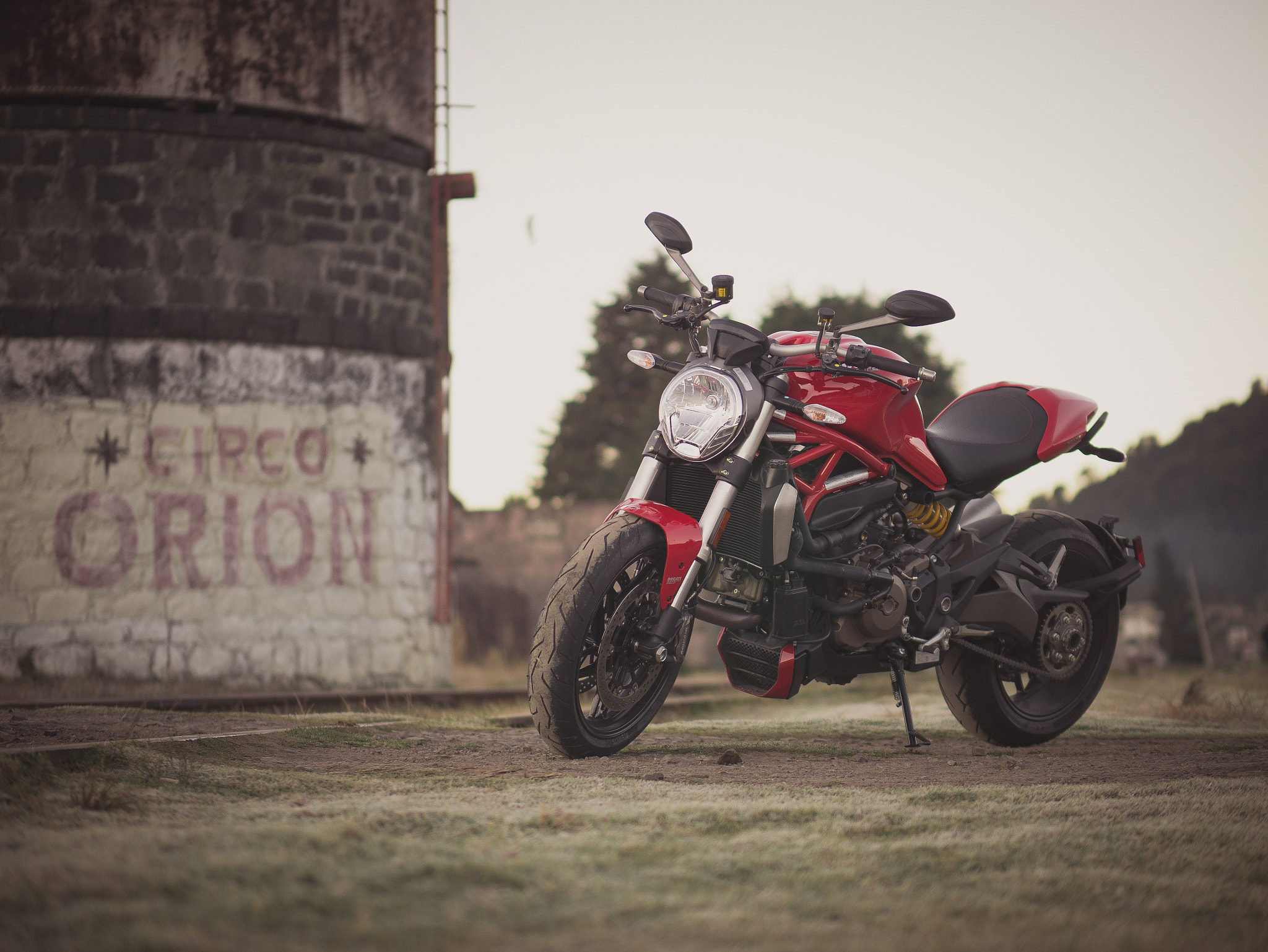 Panasonic Leica DG Nocticron 42.5mm F1.2 ASPH OIS sample photo. Ducati monster 1200 photography