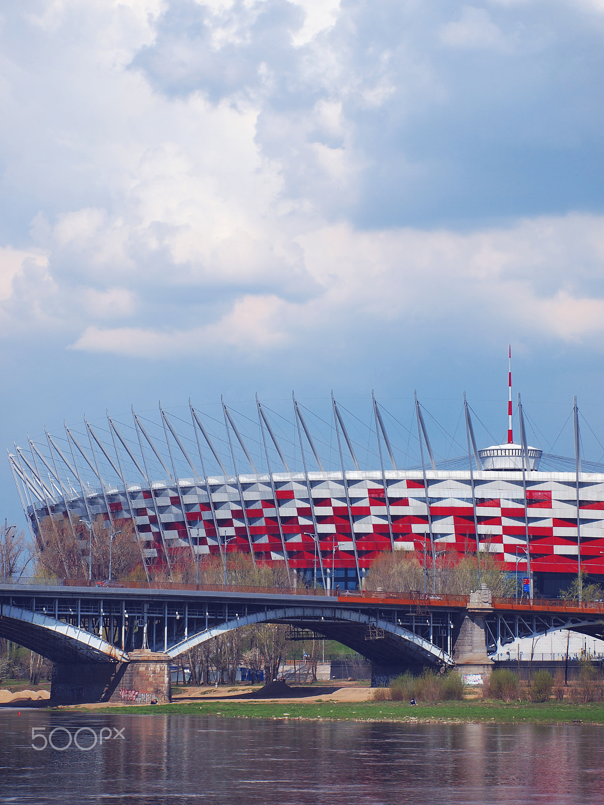 Olympus Zuiko Digital ED 40-150mm F4.0-5.6 sample photo. National stadium in warsaw, poland photography
