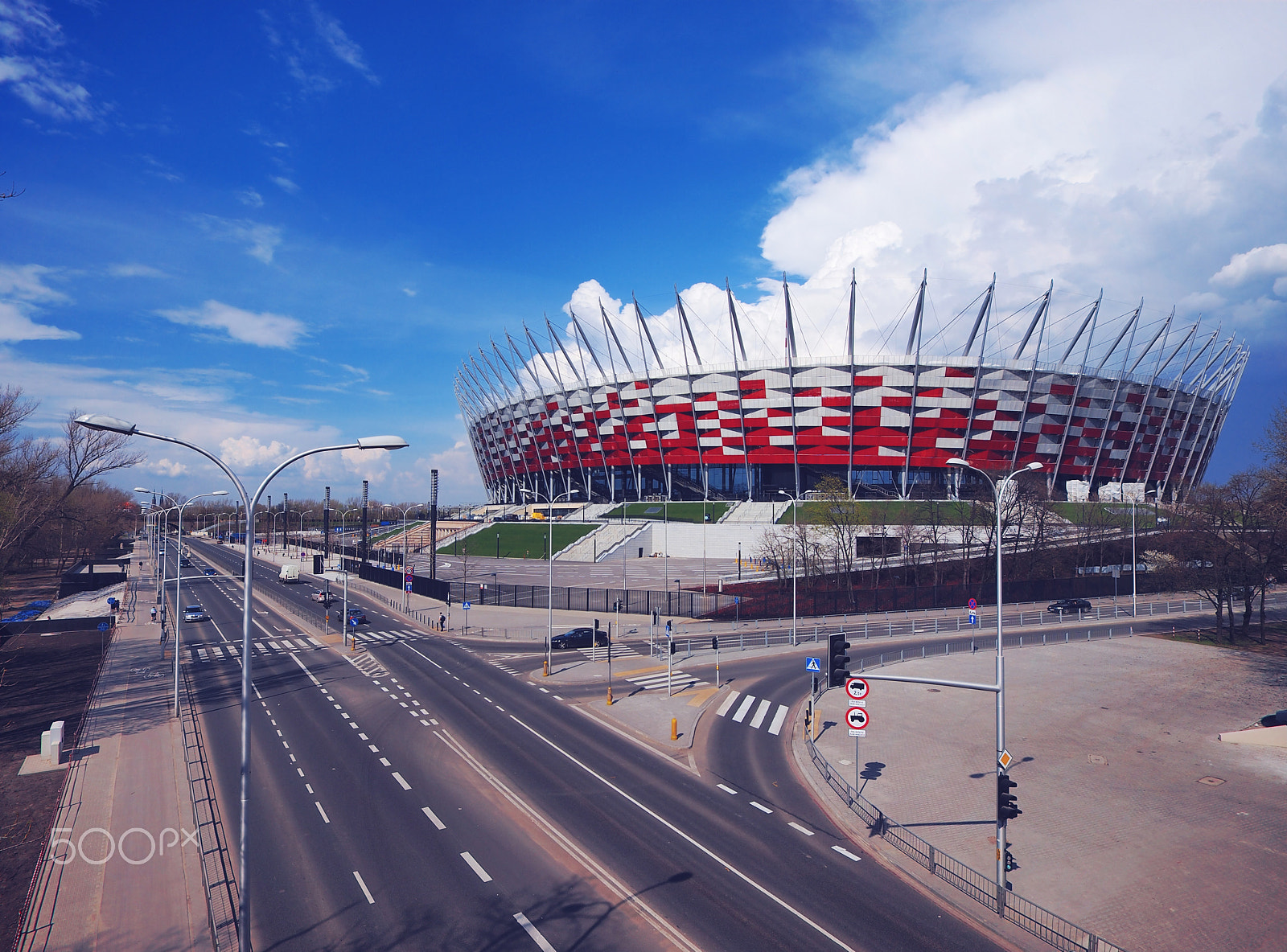 Olympus Zuiko Digital ED 9-18mm F4.0-5.6 sample photo. National stadium in warsaw, poland photography