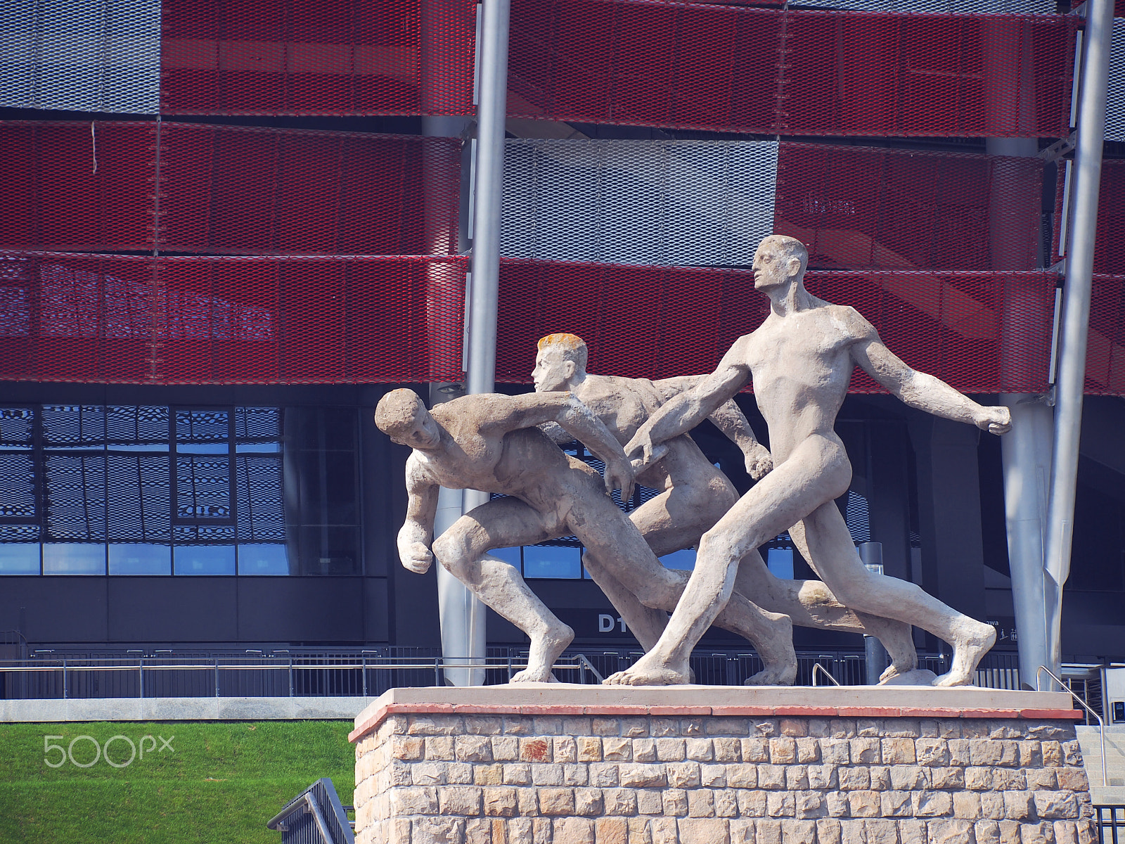 Olympus Zuiko Digital ED 40-150mm F4.0-5.6 sample photo. National stadium in warsaw, poland photography
