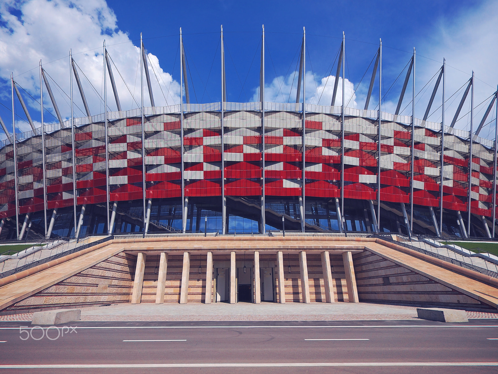 Olympus Zuiko Digital ED 9-18mm F4.0-5.6 sample photo. National stadium in warsaw, poland photography