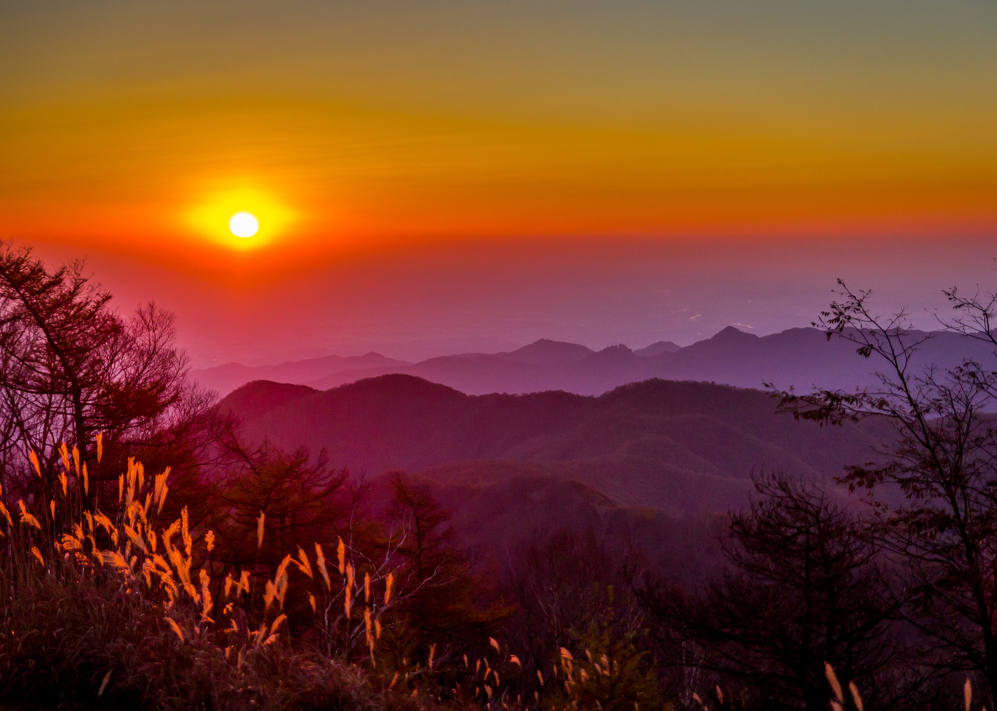 Canon EOS 600D (Rebel EOS T3i / EOS Kiss X5) sample photo. Tokyo mountains at dawn photography