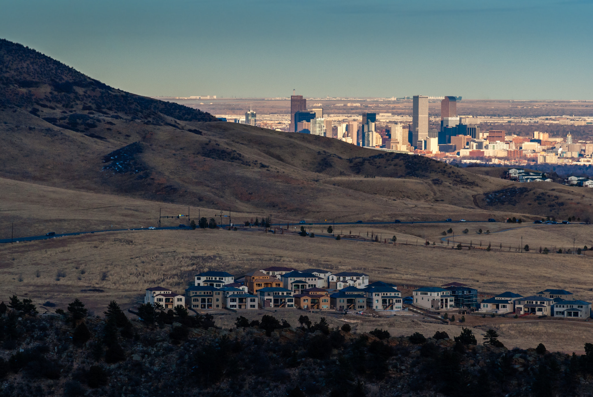 Sony DT 55-300mm F4.5-5.6 SAM sample photo. Denver from above photography