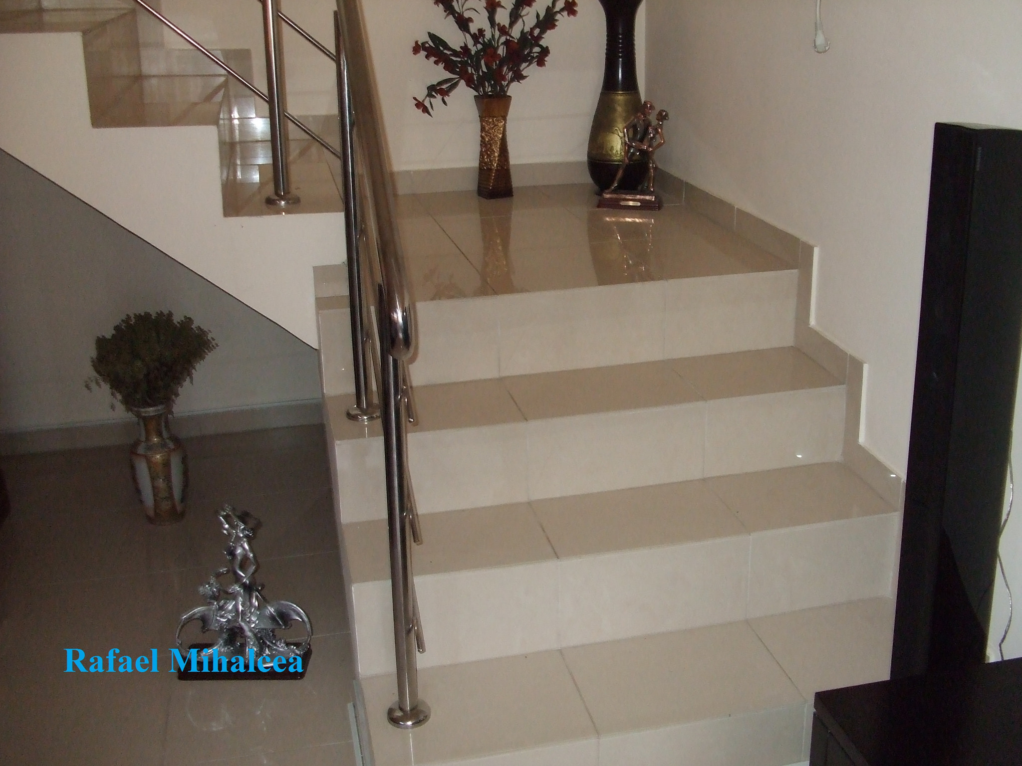 Fujifilm FinePix A610 sample photo. Living room stairs photography