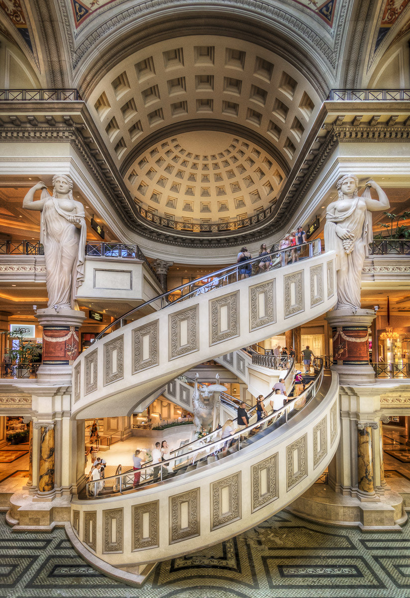 Sony a7R + Sony E 10-18mm F4 OSS sample photo. Awesome fake rome in cesars palace photography