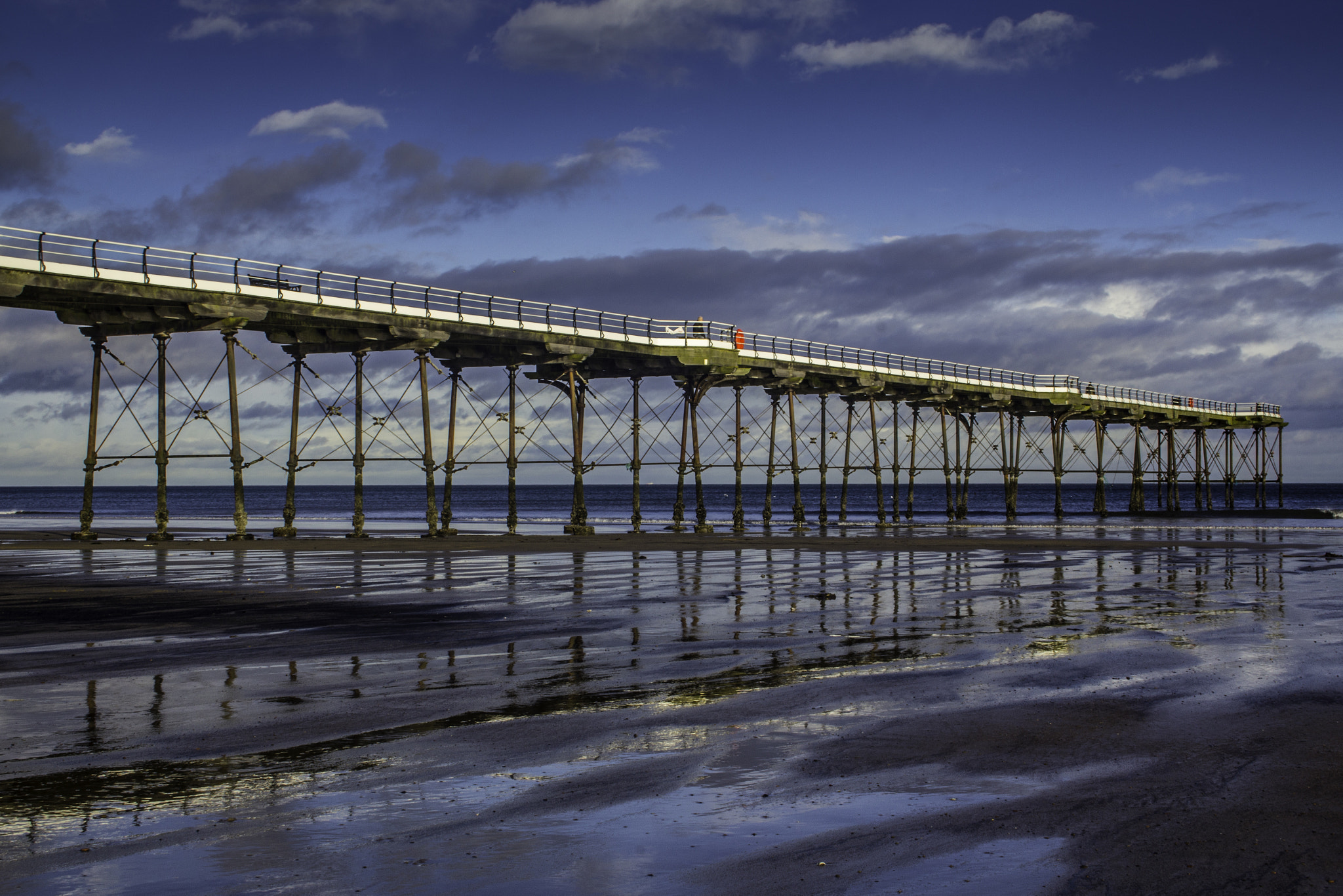 Canon EF-S 18-55mm F3.5-5.6 sample photo. Saltburn pier photography