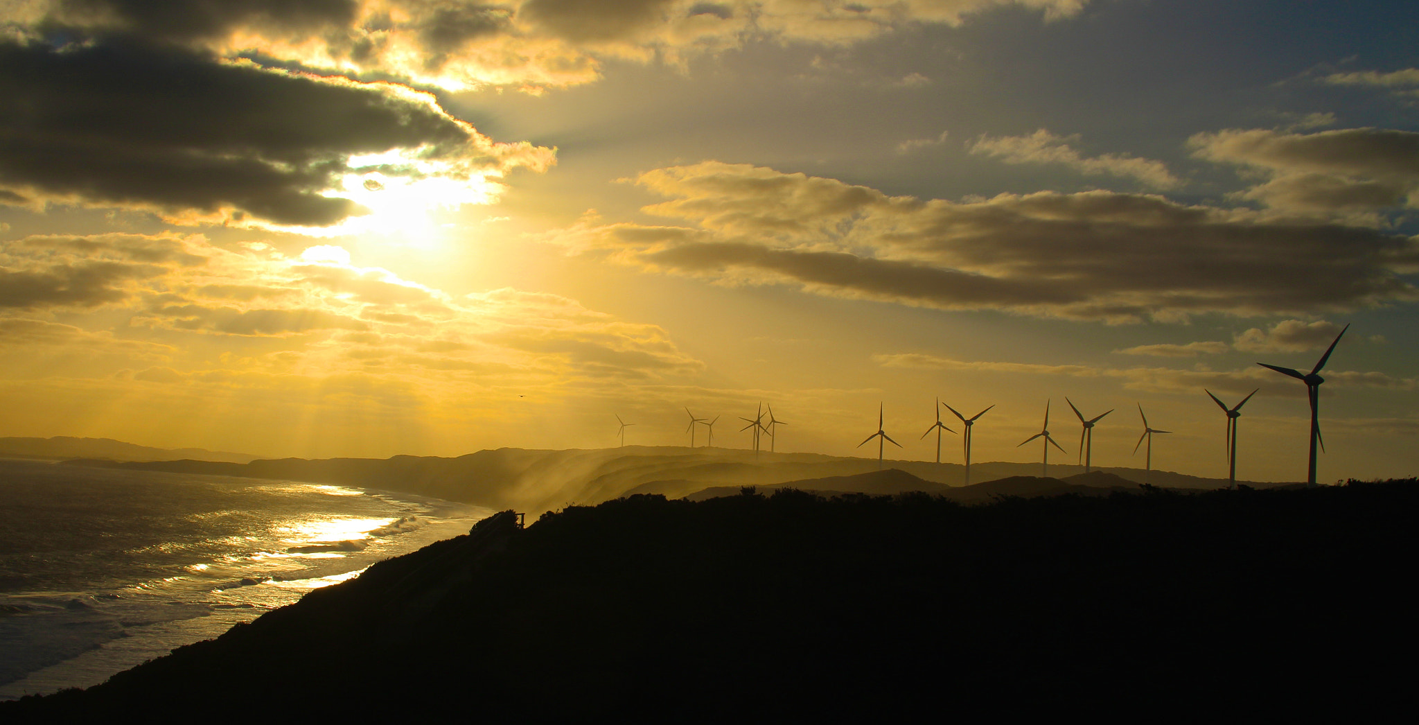 Canon EOS M + Sigma 30mm F1.4 EX DC HSM sample photo. Sunset at albany wind farm photography