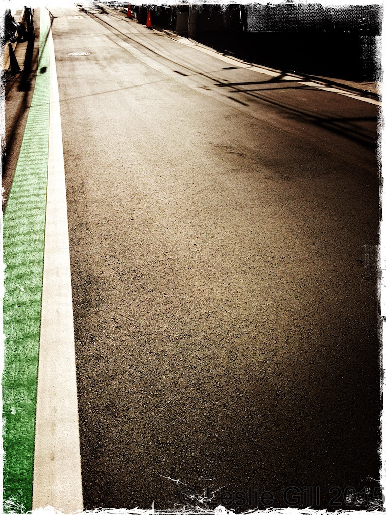 Hipstamatic 310 sample photo. Long green line photography