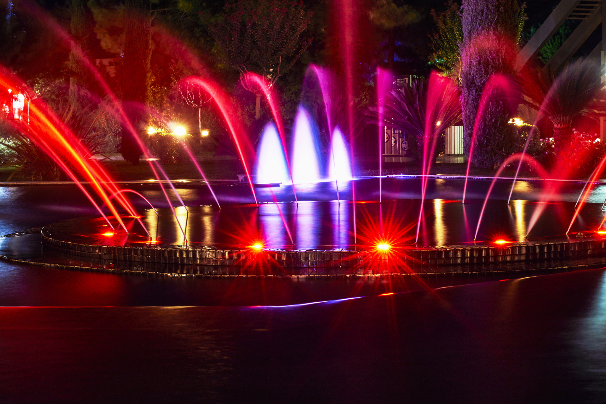 Minolta AF 50mm F1.4 [New] sample photo. Olored fountain photography