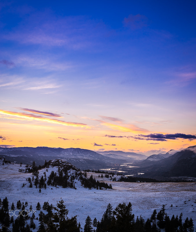 Pentax K-3 II sample photo. Susnet over the south thompson photography