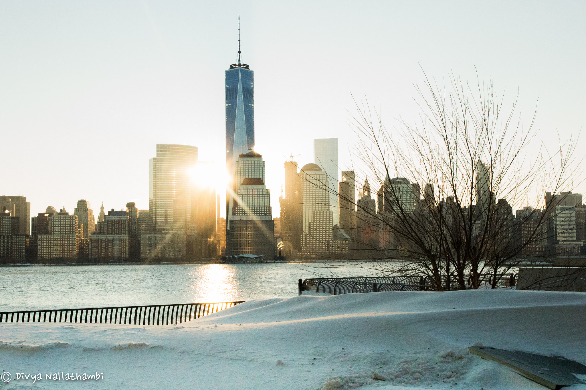 Tamron SP AF 17-50mm F2.8 XR Di II LD Aspherical (IF) sample photo. Ny skyline with snow photography