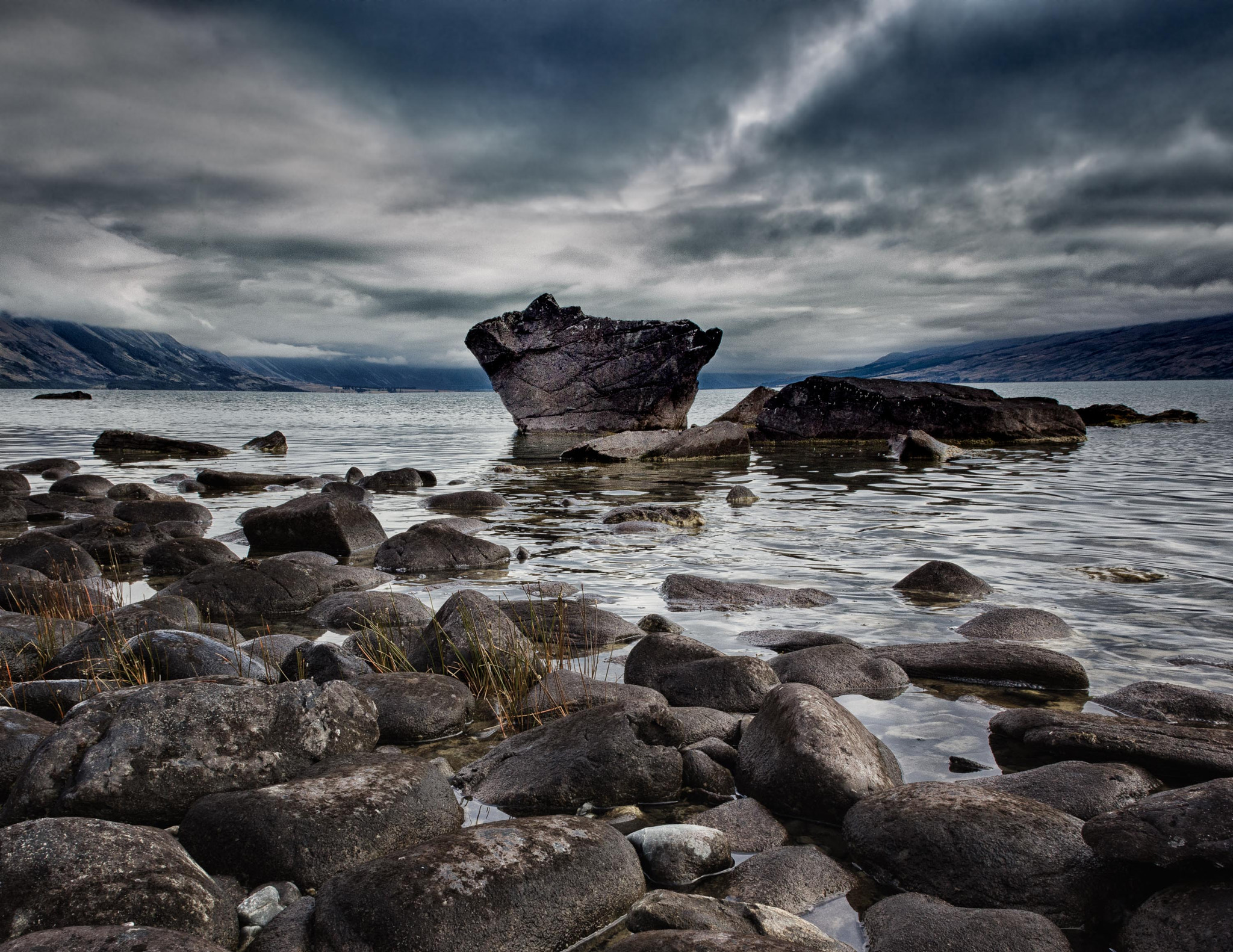 Canon TS-E 24mm f/3.5L sample photo. Moody mountain lake photography