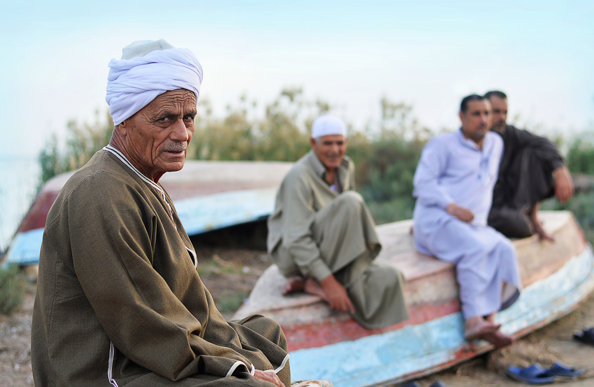 Sigma 18-200mm F3.5-6.3 DC sample photo. Four senior men age photography