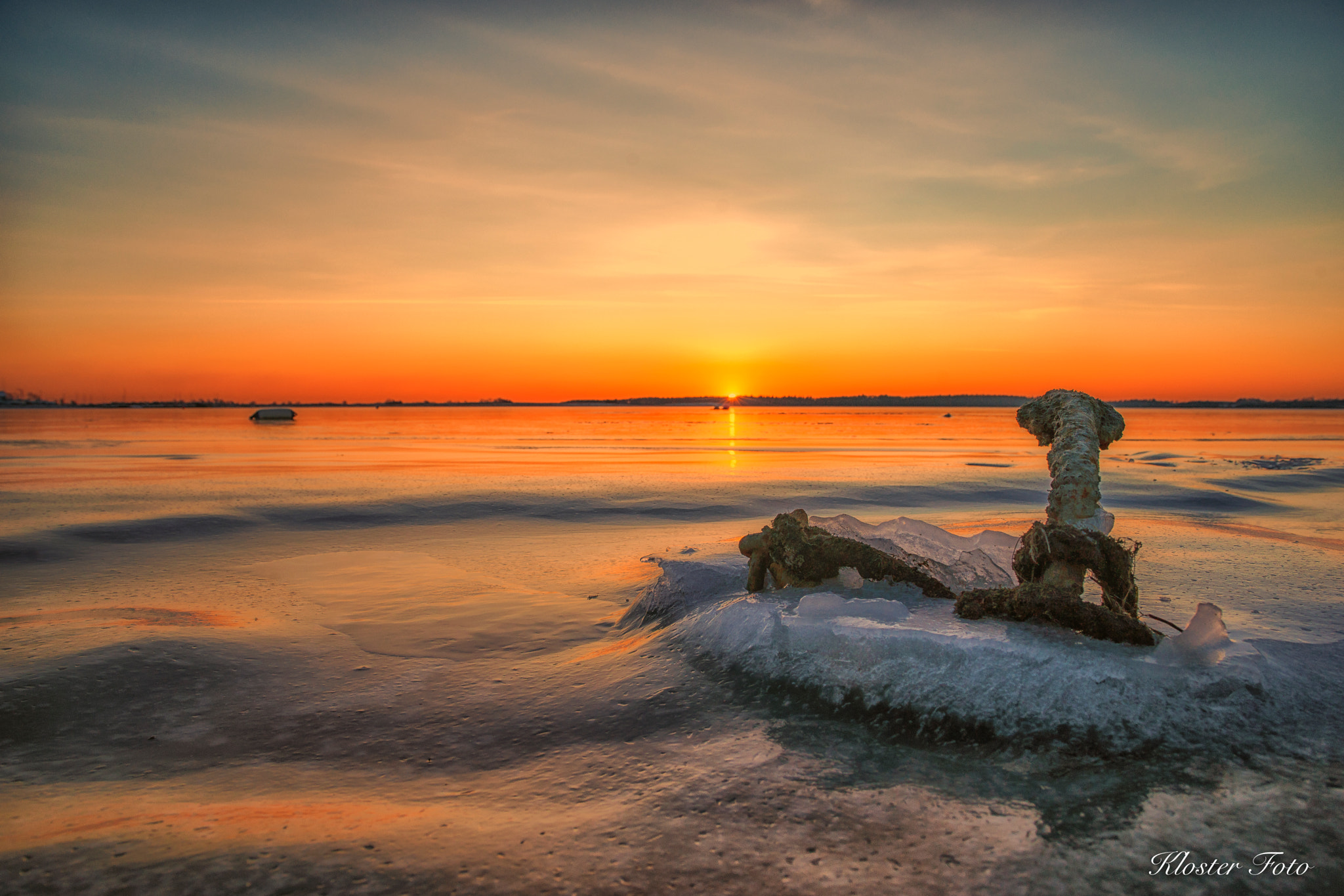 Sony Alpha DSLR-A900 sample photo. Ancher in the ice photography