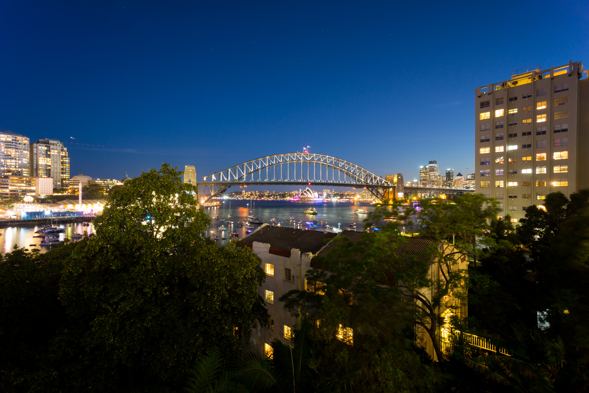 Sony a7R + Sony E 10-18mm F4 OSS sample photo. Sydney harbor bridge and opera house photography