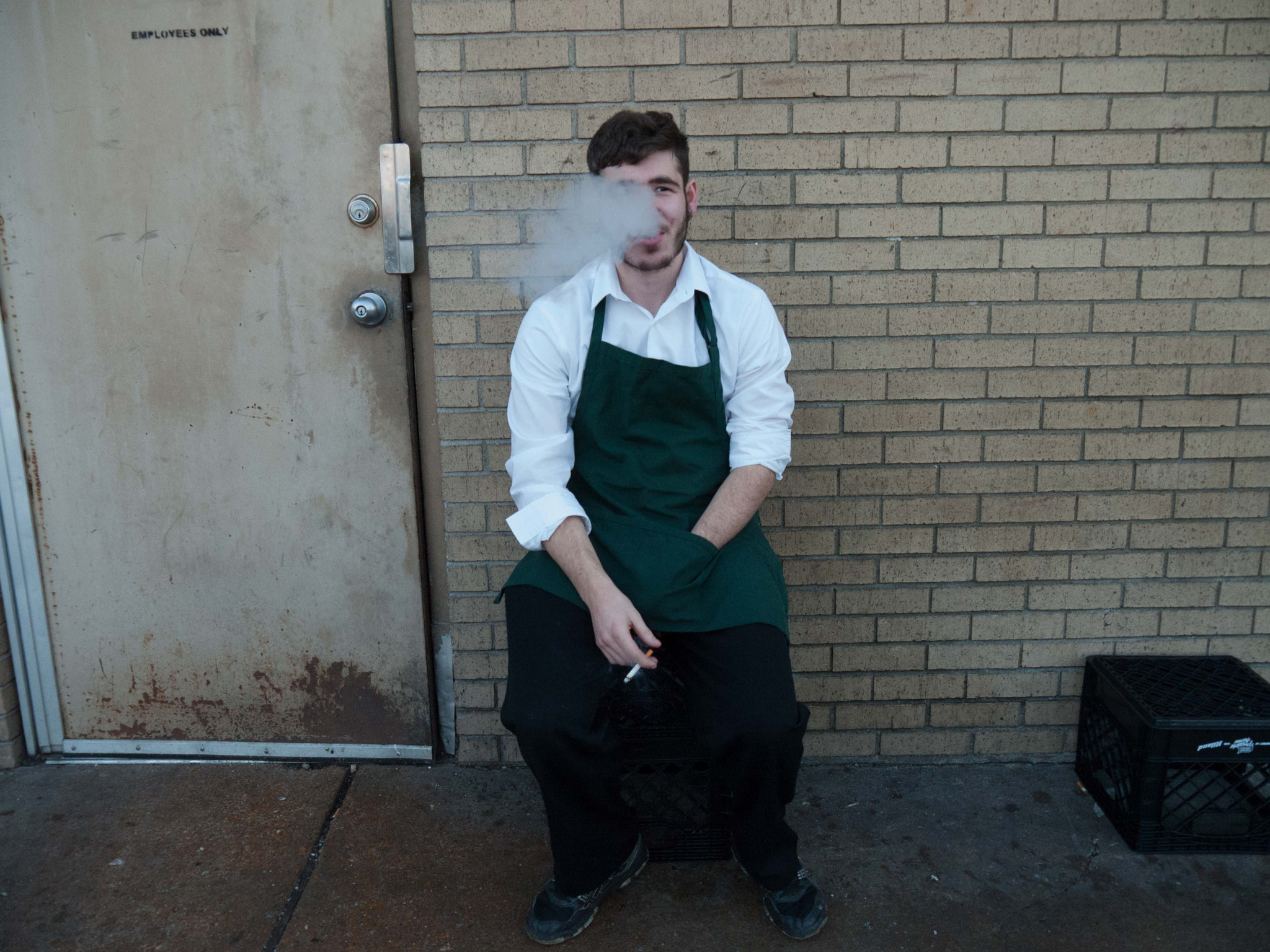 Panasonic Lumix DMC-GF1 sample photo. Smoke break photography
