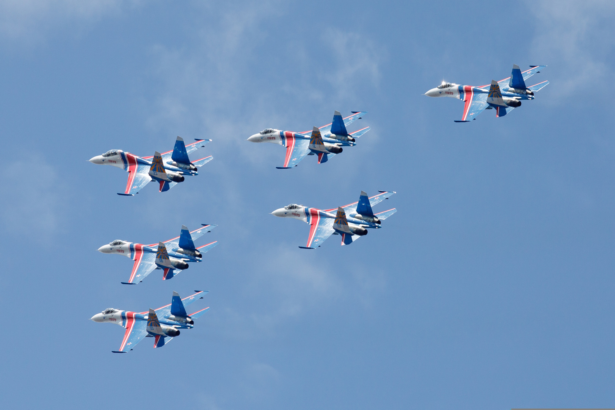 Canon EF-S 55-250mm F4-5.6 IS STM sample photo. Sukhoi su-27p. "russian knights" aerobatics team photography