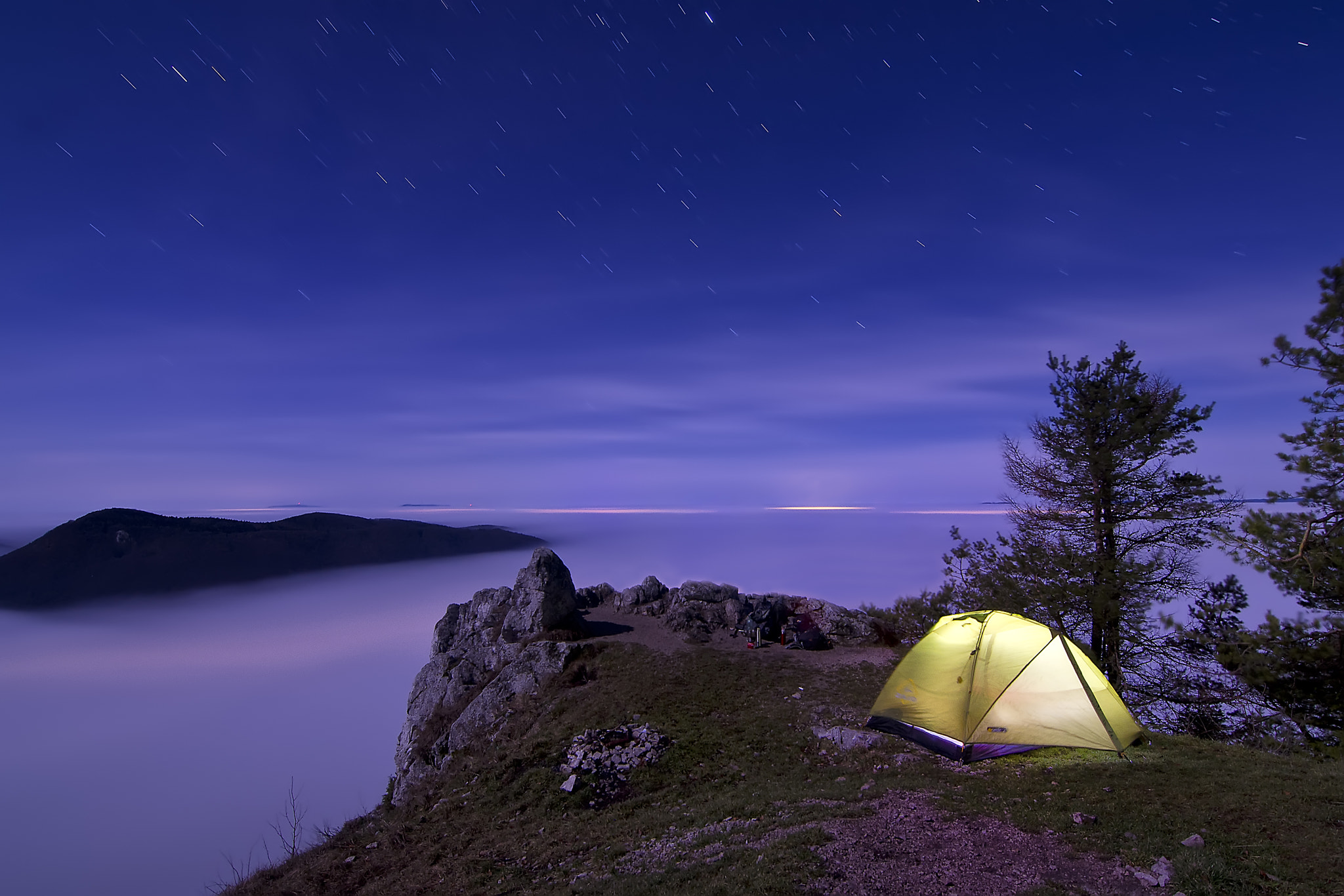 Nikon D7100 + AF Nikkor 50mm f/1.4 sample photo. Night landscape and starry sky photography