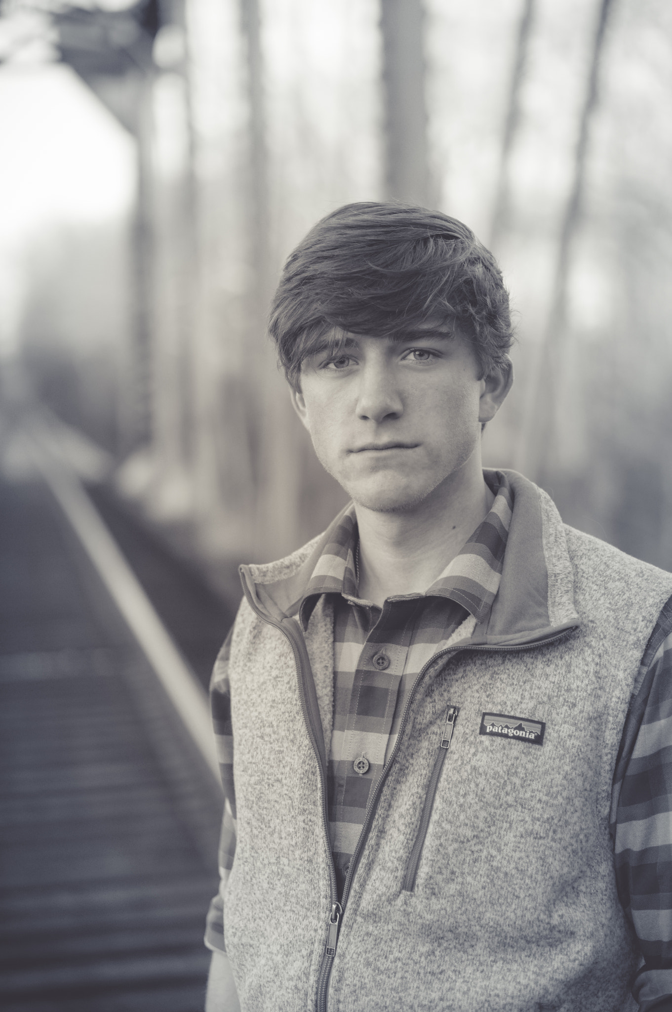 Sony Alpha NEX-3N + E 50mm F1.8 OSS sample photo. Railroad portrait photography