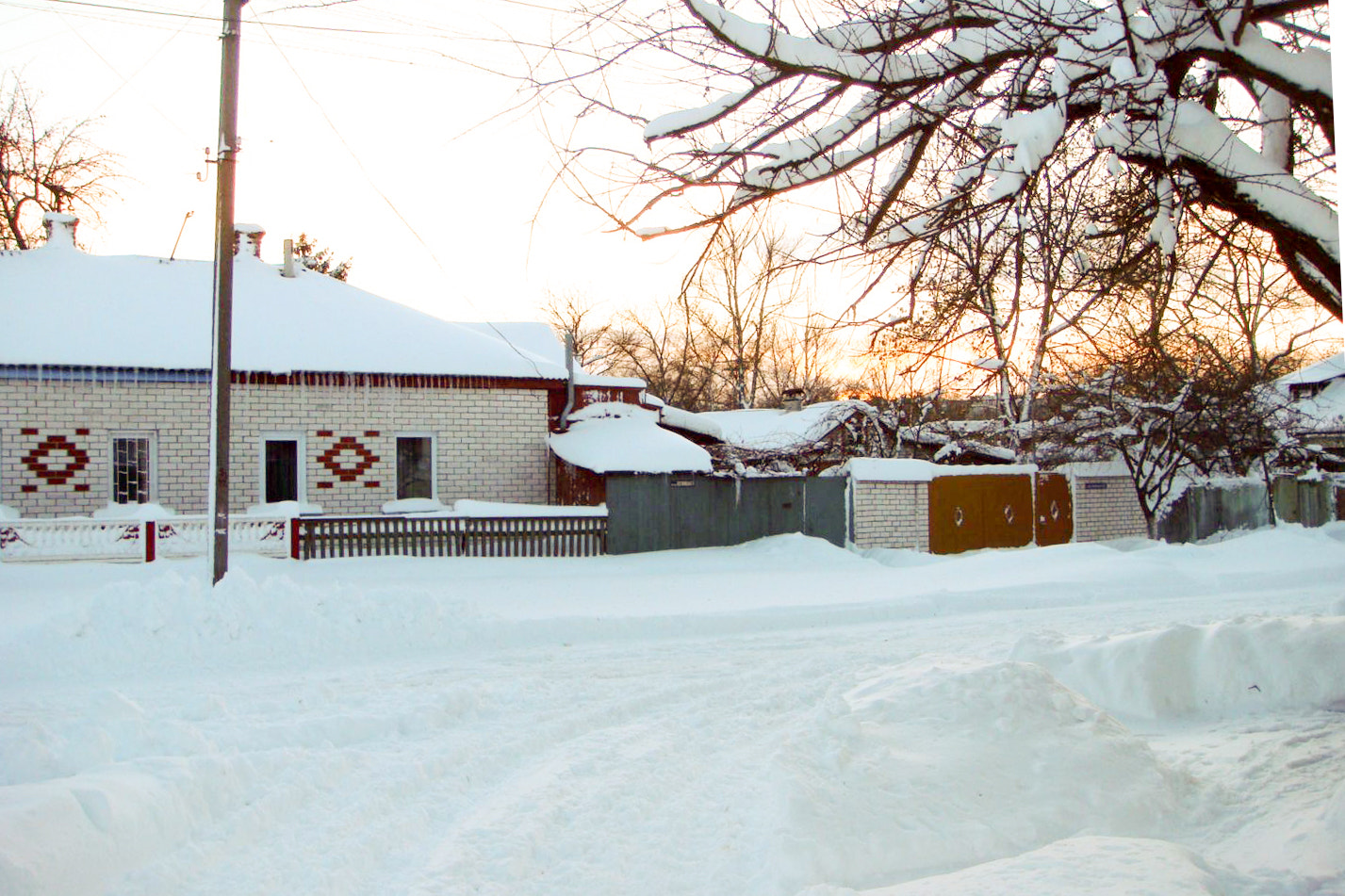 Sony DSC-T100 sample photo. Snowy street photography