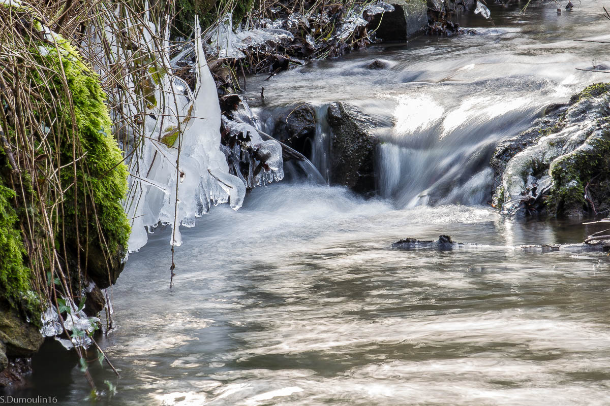 Sigma 70-300mm F4-5.6 APO DG Macro sample photo. River ice photography