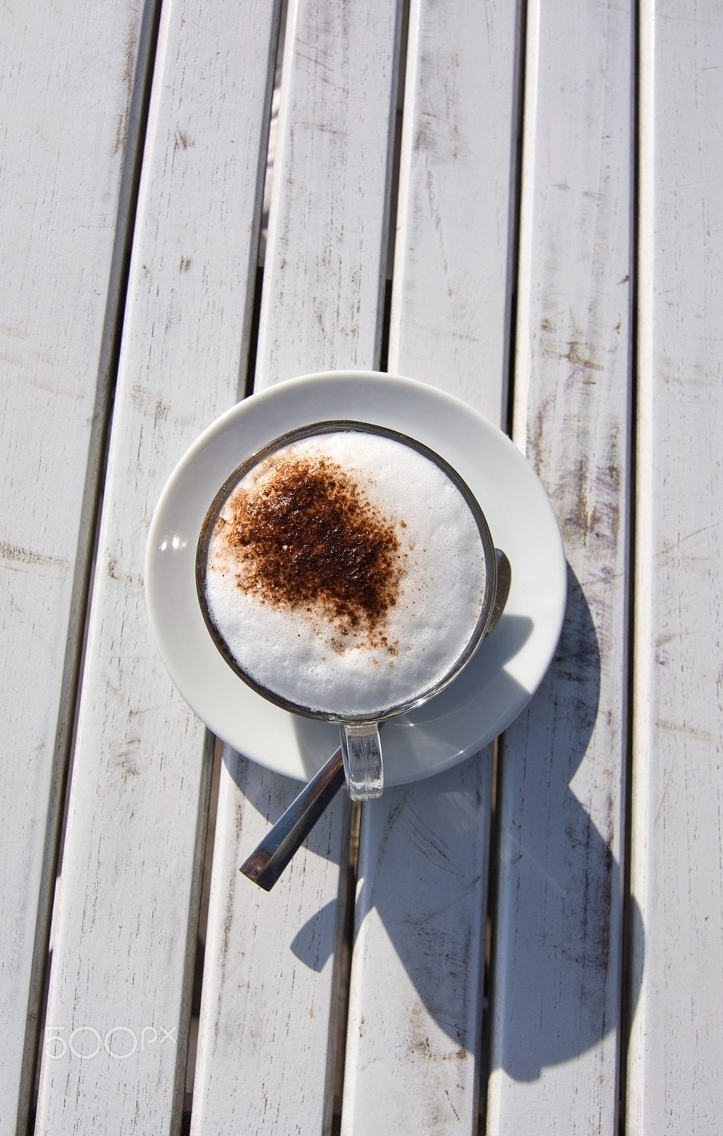 AF Zoom-Nikkor 35-70mm f/2.8D N sample photo. Foamy latte in white cup photography