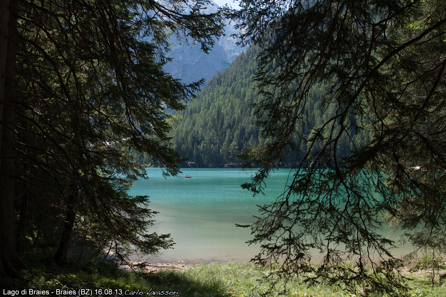 Canon EOS 500D (EOS Rebel T1i / EOS Kiss X3) + Canon EF 24-70mm F2.8L II USM sample photo. Braies lake photography