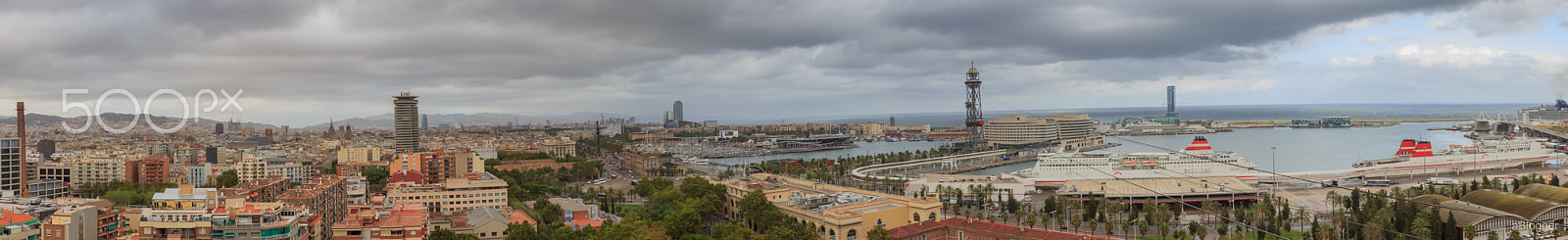 Canon EF 28-135mm F3.5-5.6 IS USM sample photo. Clouds over barcelona photography