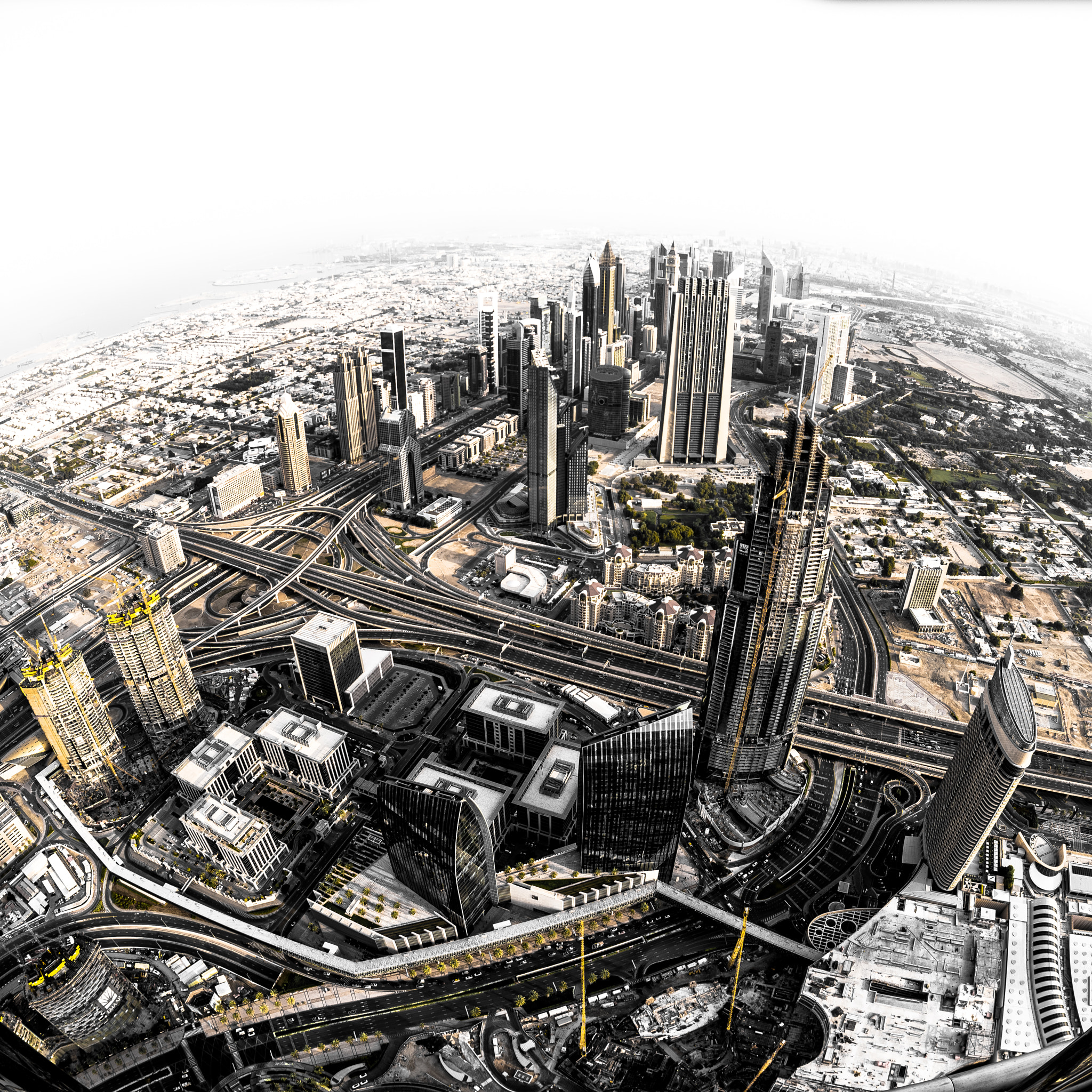 Nikon D610 + Sigma 15mm F2.8 EX DG Diagonal Fisheye sample photo. Dubai - burj khalifa photography