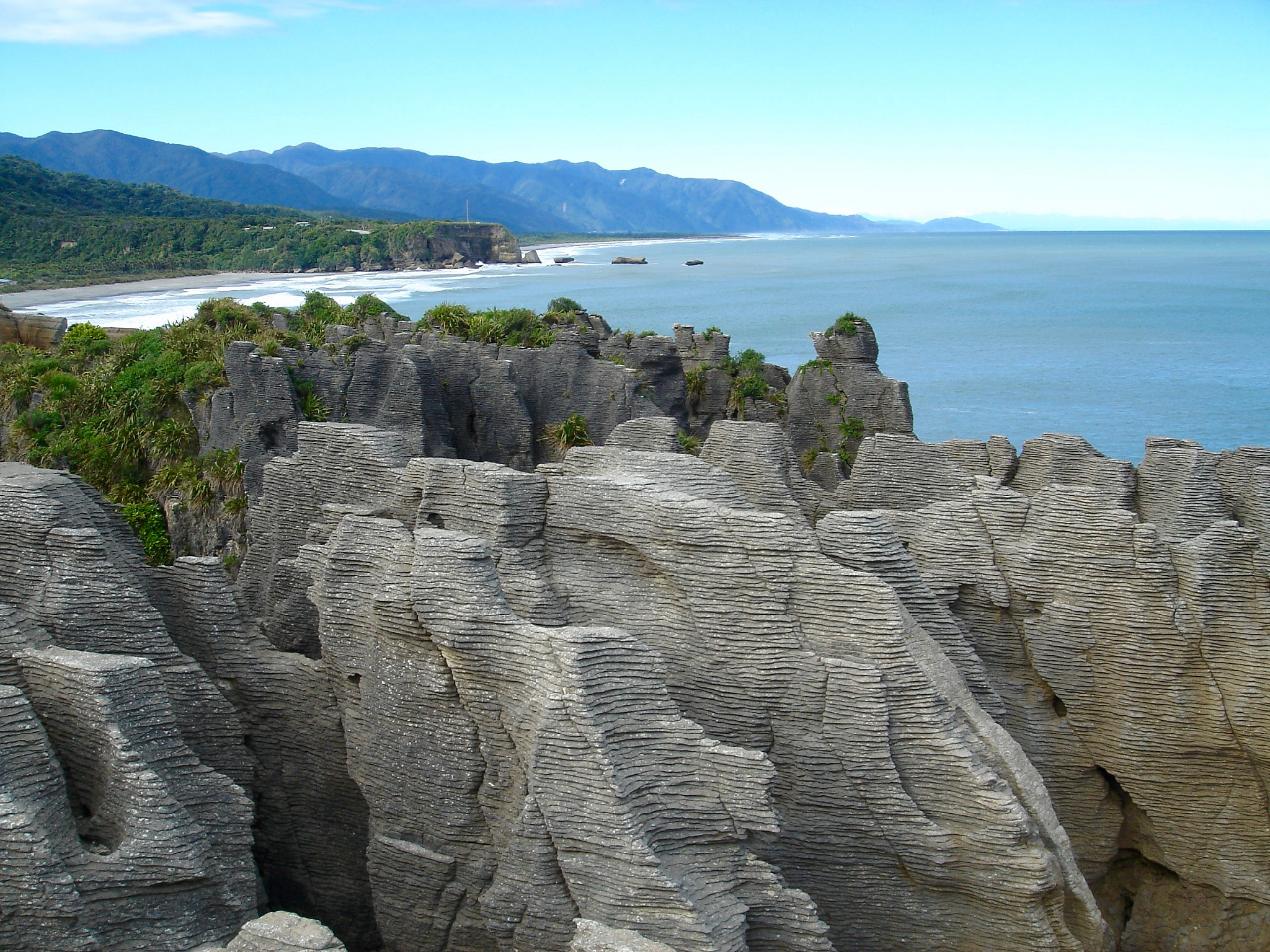 Sony DSC-T33 sample photo. Pancake rocks photography