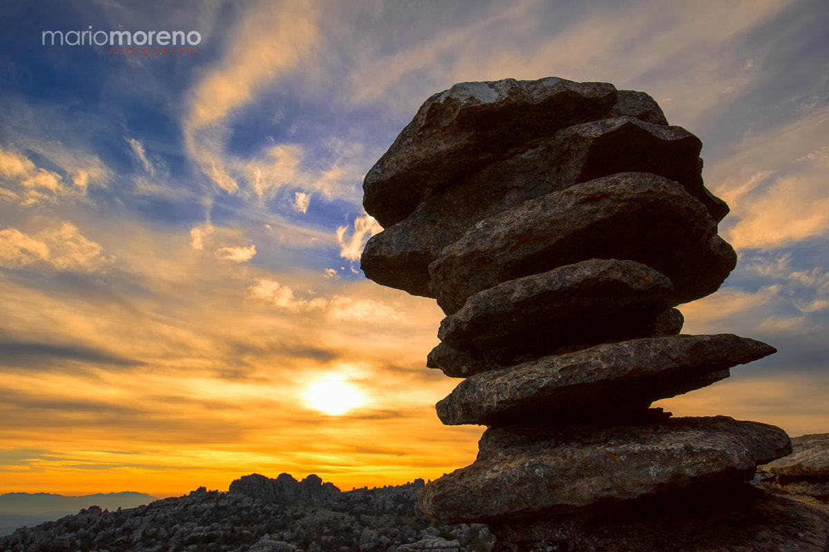 Canon EOS-1D Mark IV + Canon EF 16-35mm F4L IS USM sample photo. Torcal sunset photography