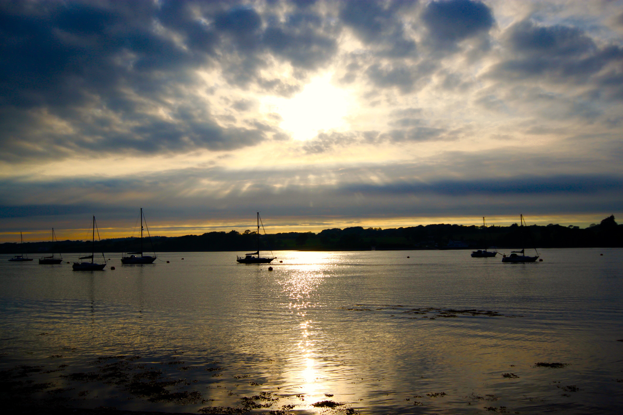 Canon 10-20mm sample photo. Menai strait sunset photography