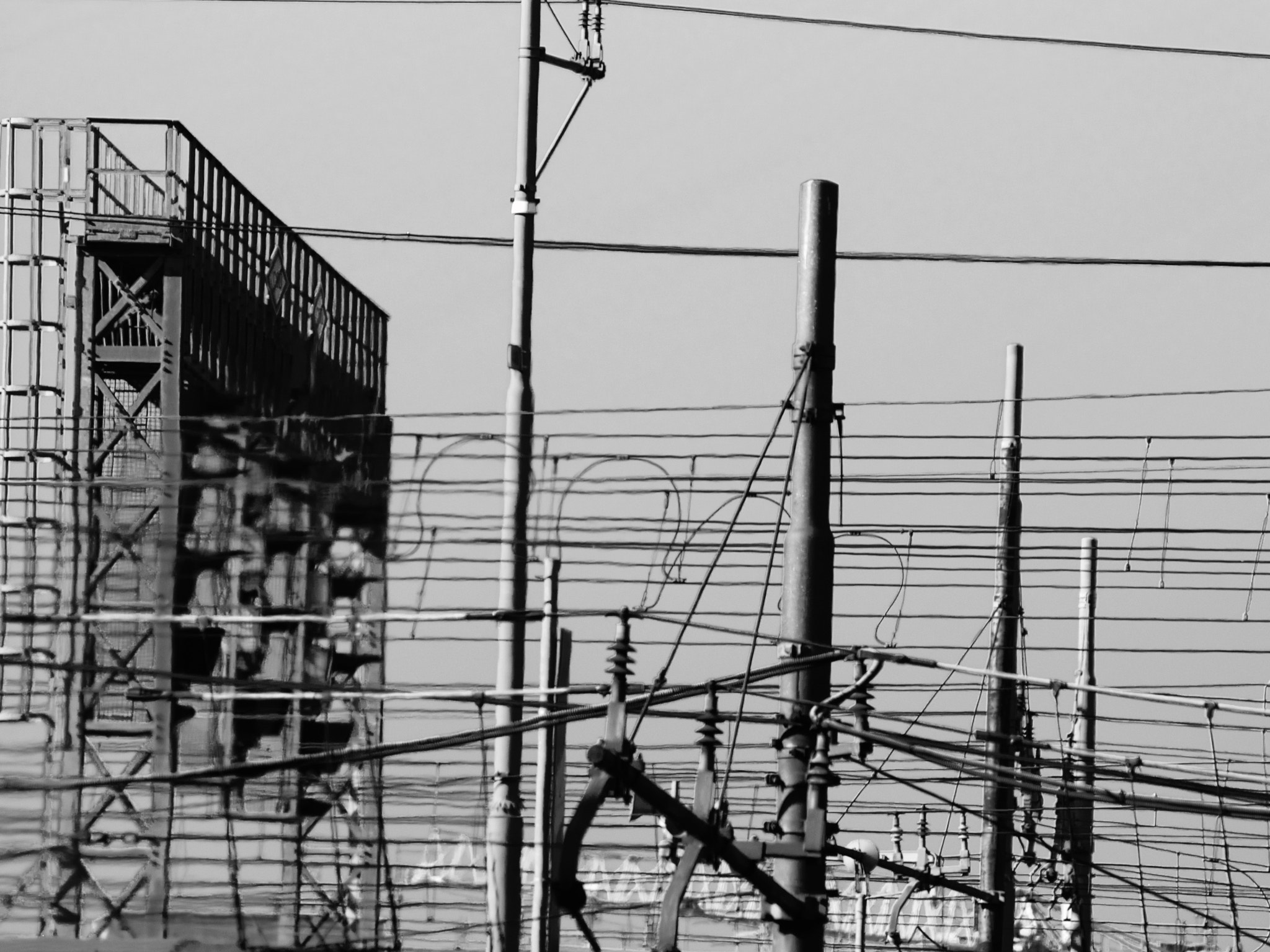 Olympus Zuiko Digital ED 70-300mm F4.0-5.6 sample photo. Roma rail cable photography