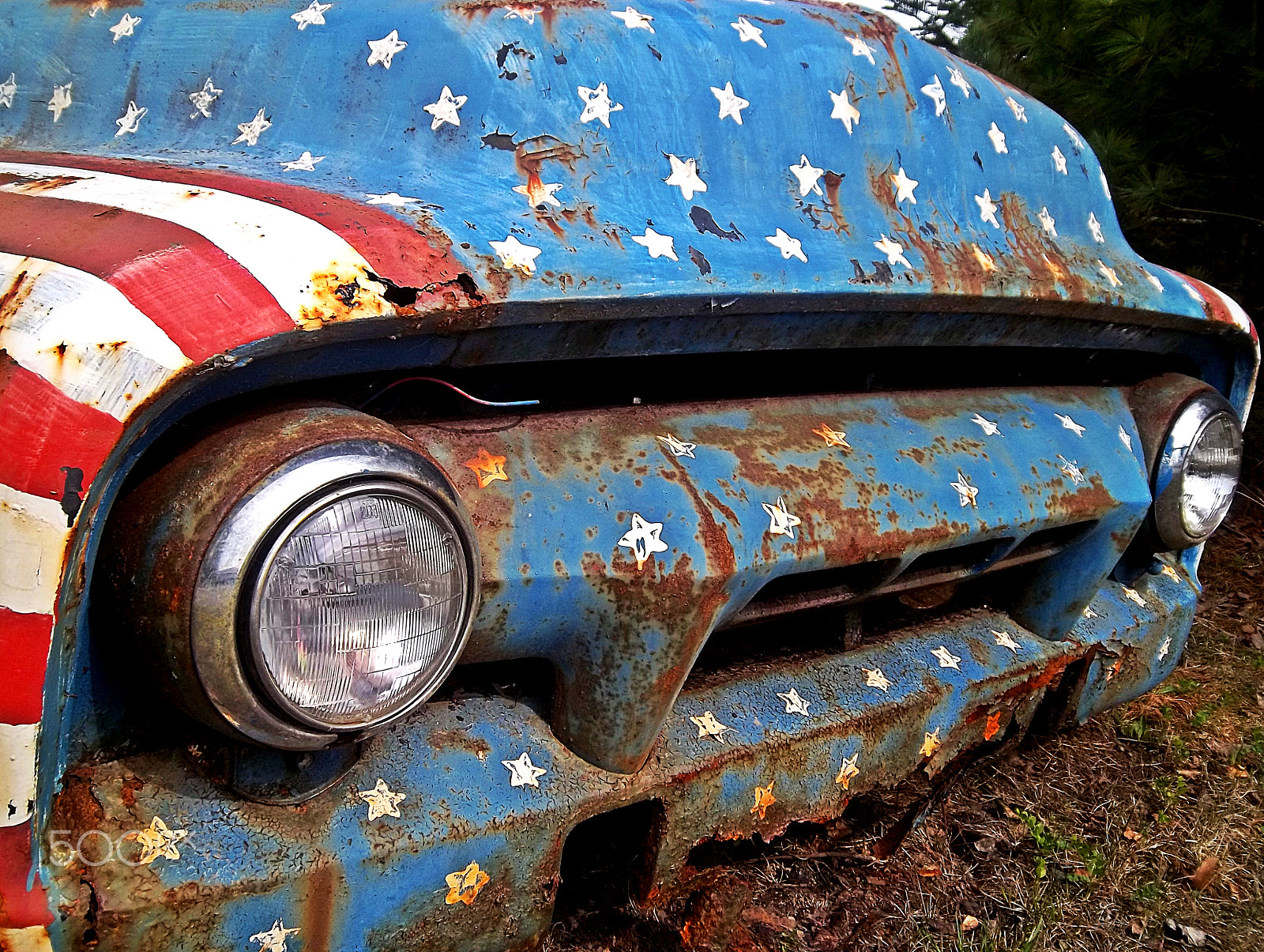 Kodak EASYSHARE M575 DIGITAL CAMERA sample photo. 1950's 4th of july ford truck photography