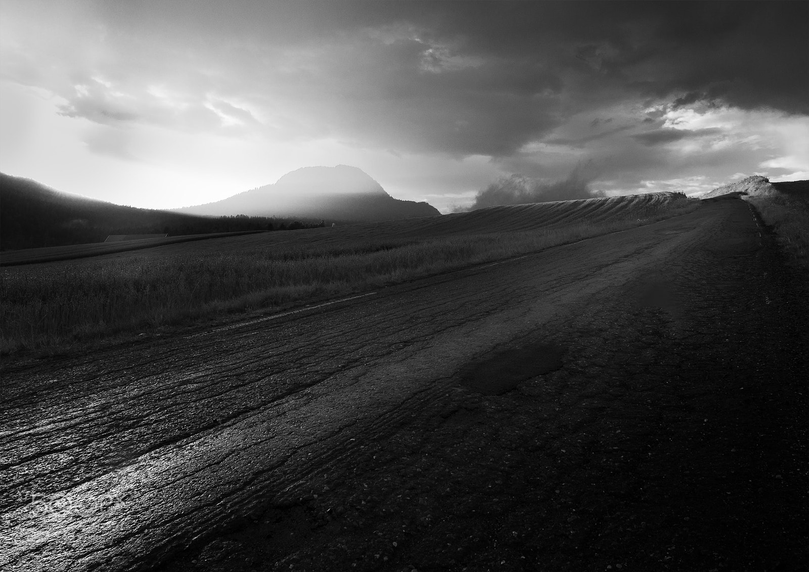 Sony Alpha DSLR-A900 sample photo. Wet road to nowhere photography