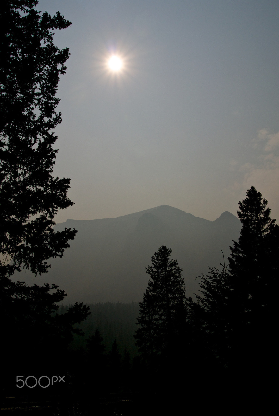Nikon 1 J2 sample photo. Smoke haze rockies photography