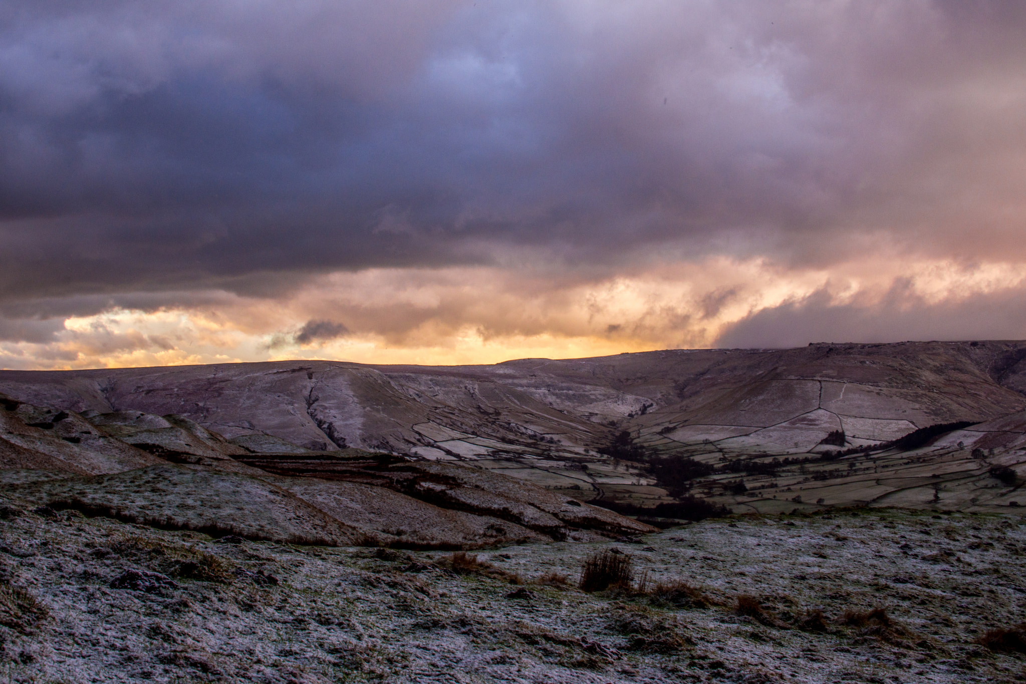 Nikon D7200 + Sigma 30mm F1.4 EX DC HSM sample photo. Peak district sunset photography