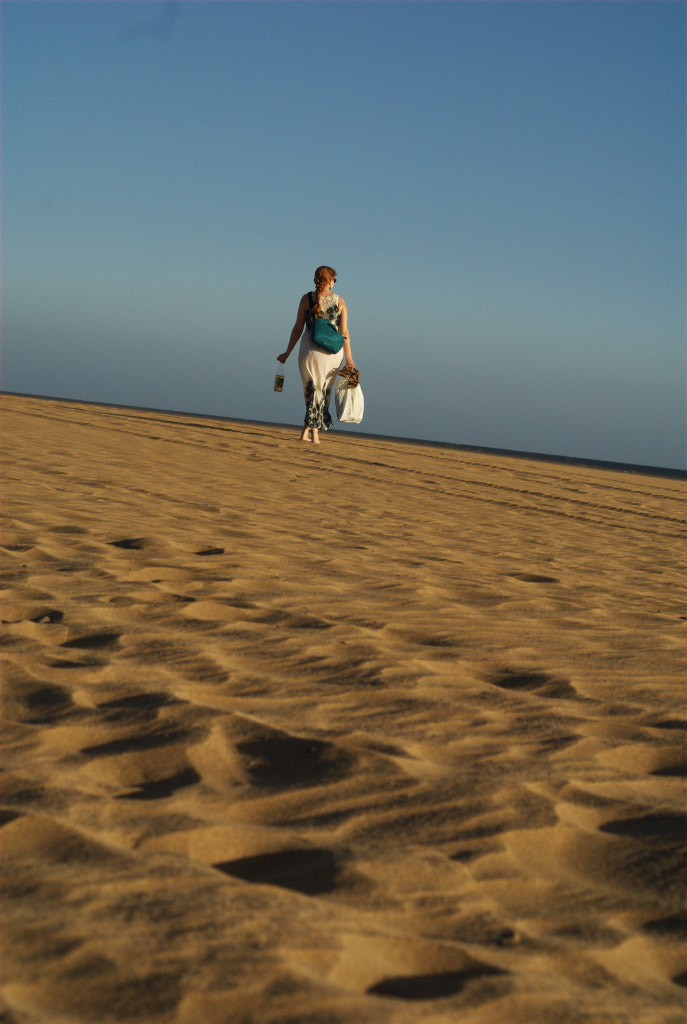 My Wife Walking On The Beach @ Maspalomas, Gran Canaria by Joni Nikkola ...