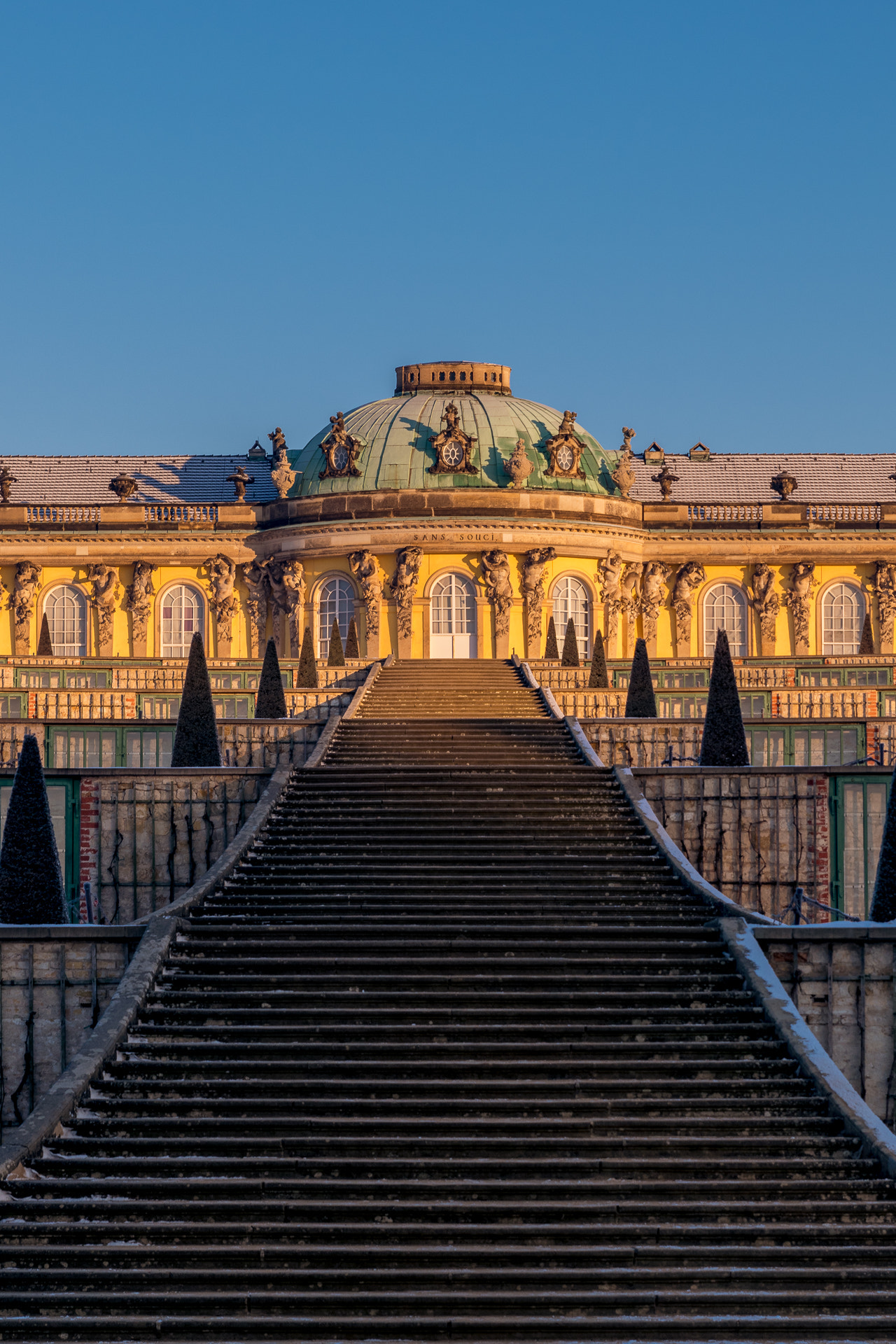 Tamron SP 24-70mm F2.8 Di VC USD sample photo. Sanssouci in winter photography