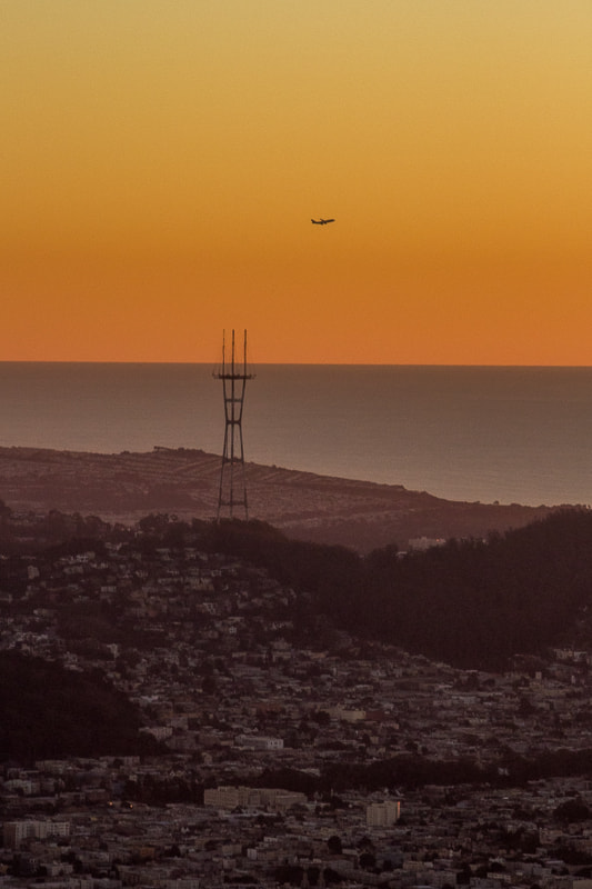 Canon EOS 100D (EOS Rebel SL1 / EOS Kiss X7) sample photo. Sutro tower at sunset photography