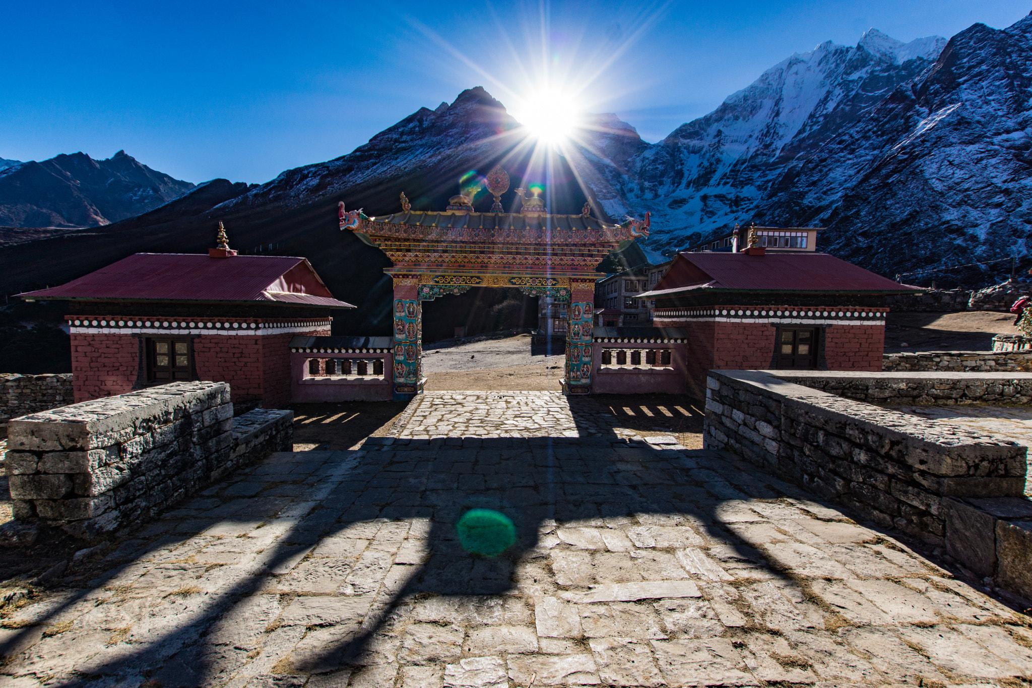 Sony SLT-A65 (SLT-A65V) + Sigma 10-20mm F3.5 EX DC HSM sample photo. Kloster tengboche nepal photography