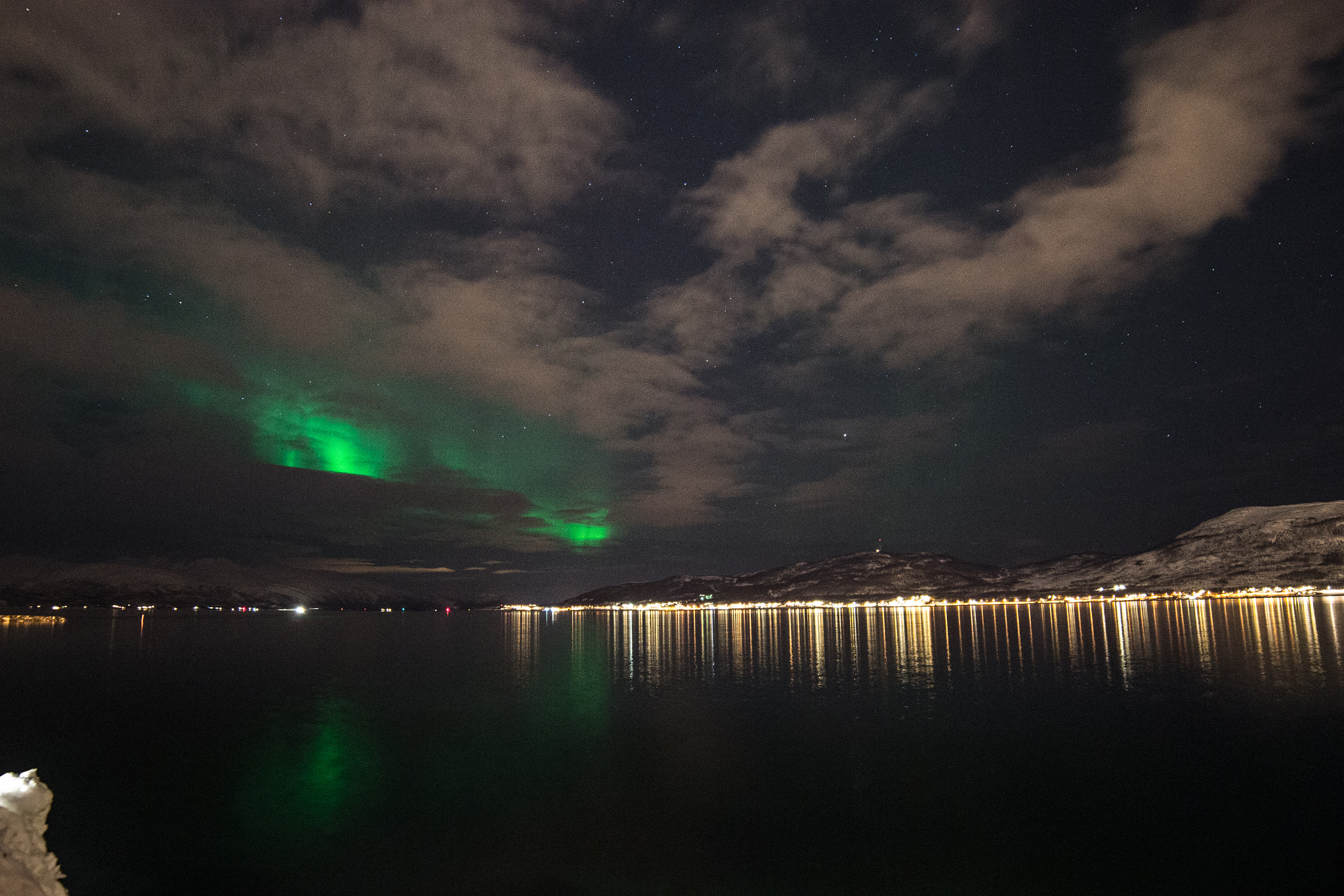 Samyang 14mm F2.8 ED AS IF UMC sample photo. A little bit nothern lights photography