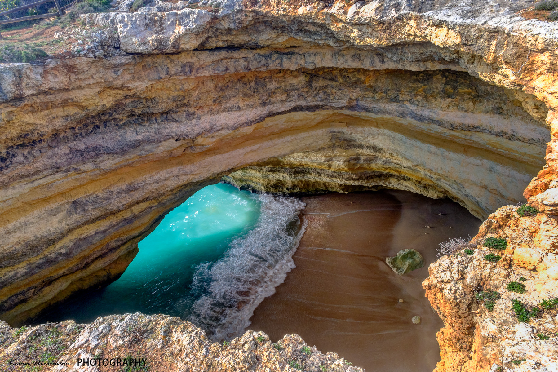 ZEISS Touit 12mm F2.8 sample photo. Benagil sea cave photography