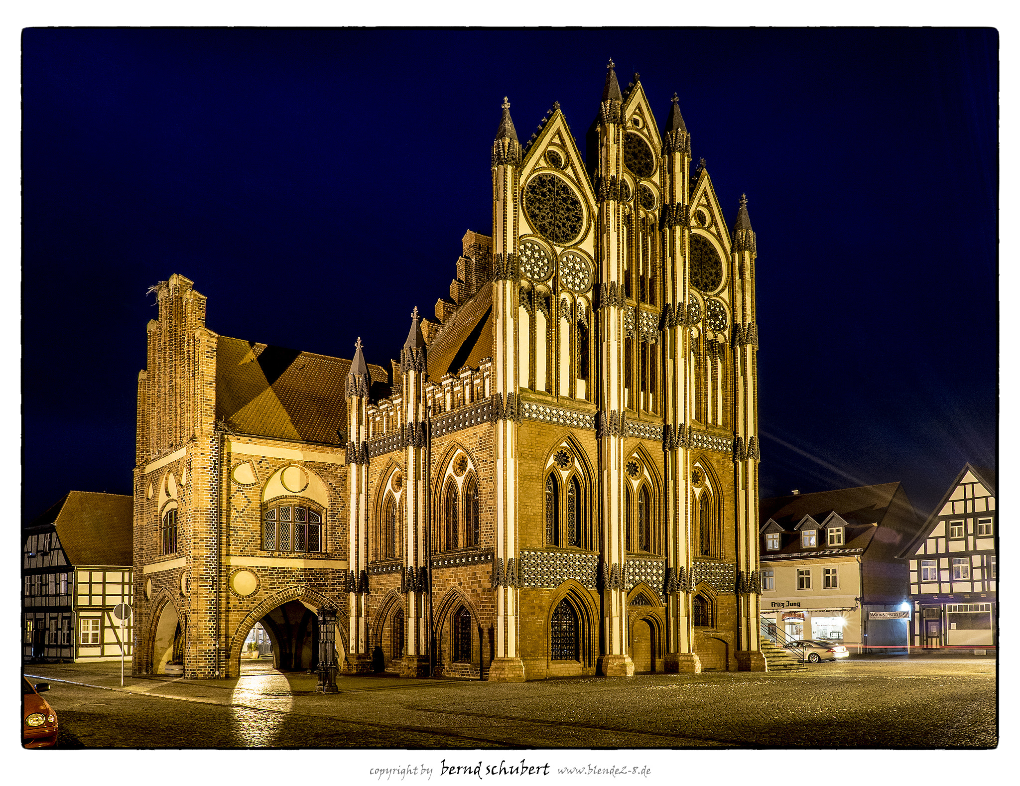 Panasonic Lumix G X Vario 12-35mm F2.8 ASPH Power OIS sample photo. Tangermünde by night photography
